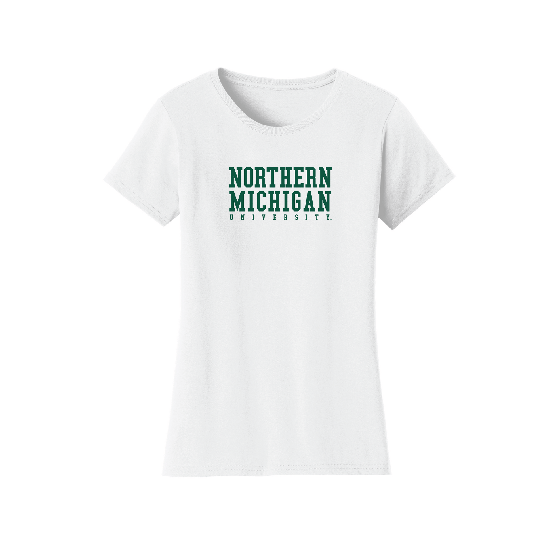  Northern Michigan University Wildcats Block Womens T-Shirt