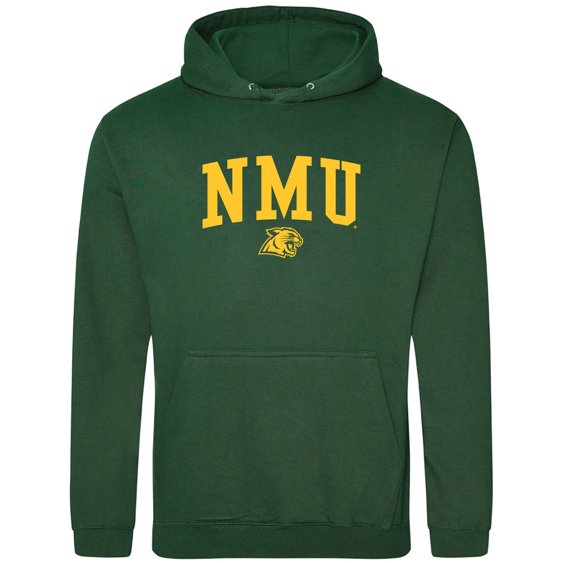  Northern Michigan University Wildcats Jumbo Arch Hooded Sweatshirt