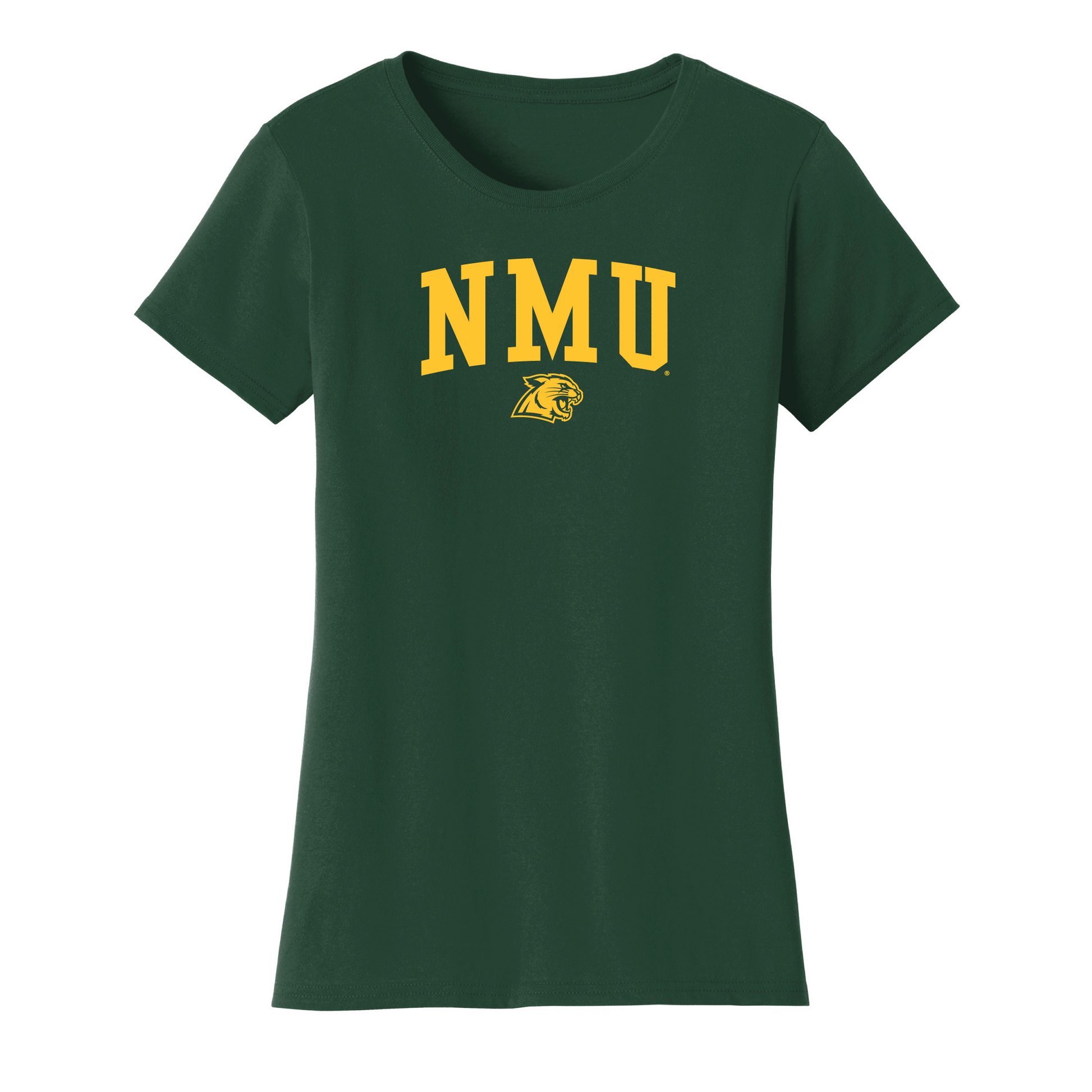  Northern Michigan University Wildcats Jumbo Arch Womens T-Shirt
