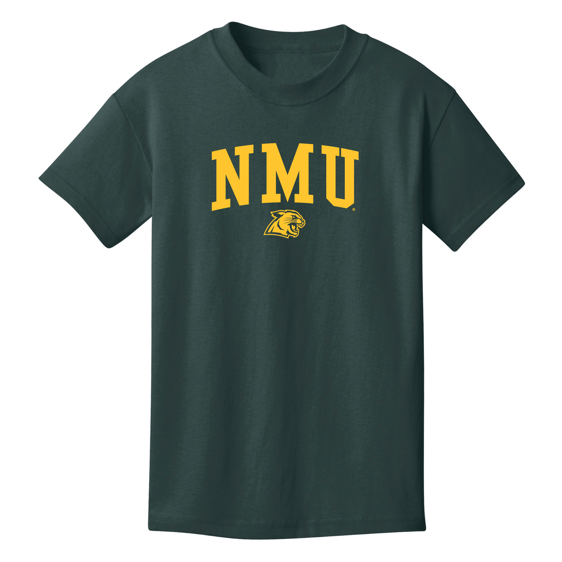  Northern Michigan University Wildcats Jumbo Arch Youth T-Shirt