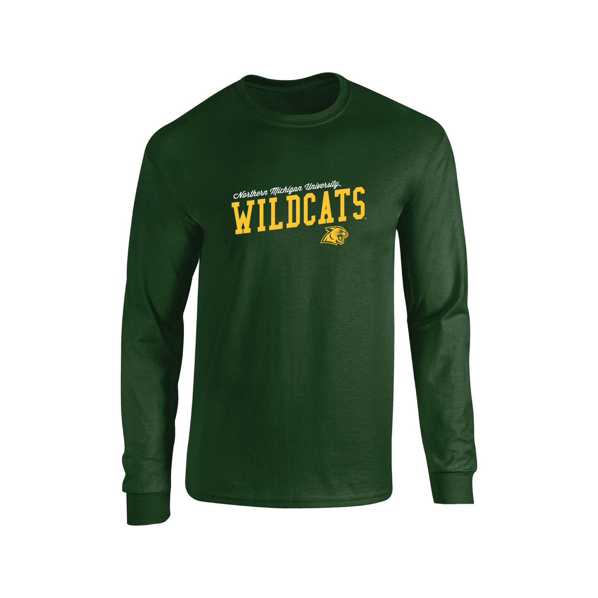  Northern Michigan University Wildcats Uphill Victory Adult Long Sleeve T-Shirt
