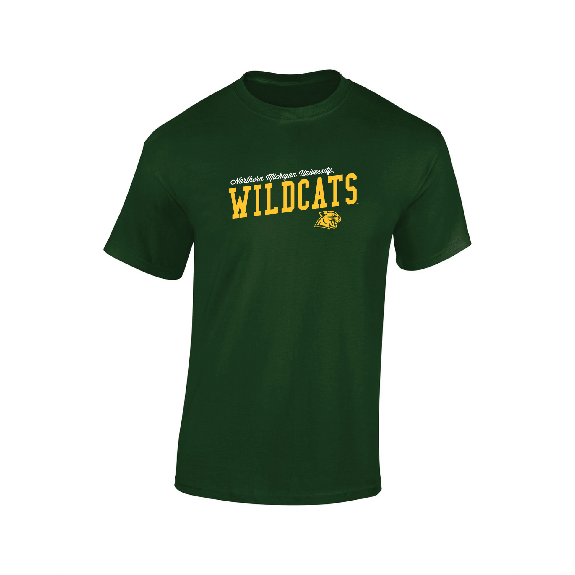  Northern Michigan University Wildcats Uphill Victory Adult T-Shirt