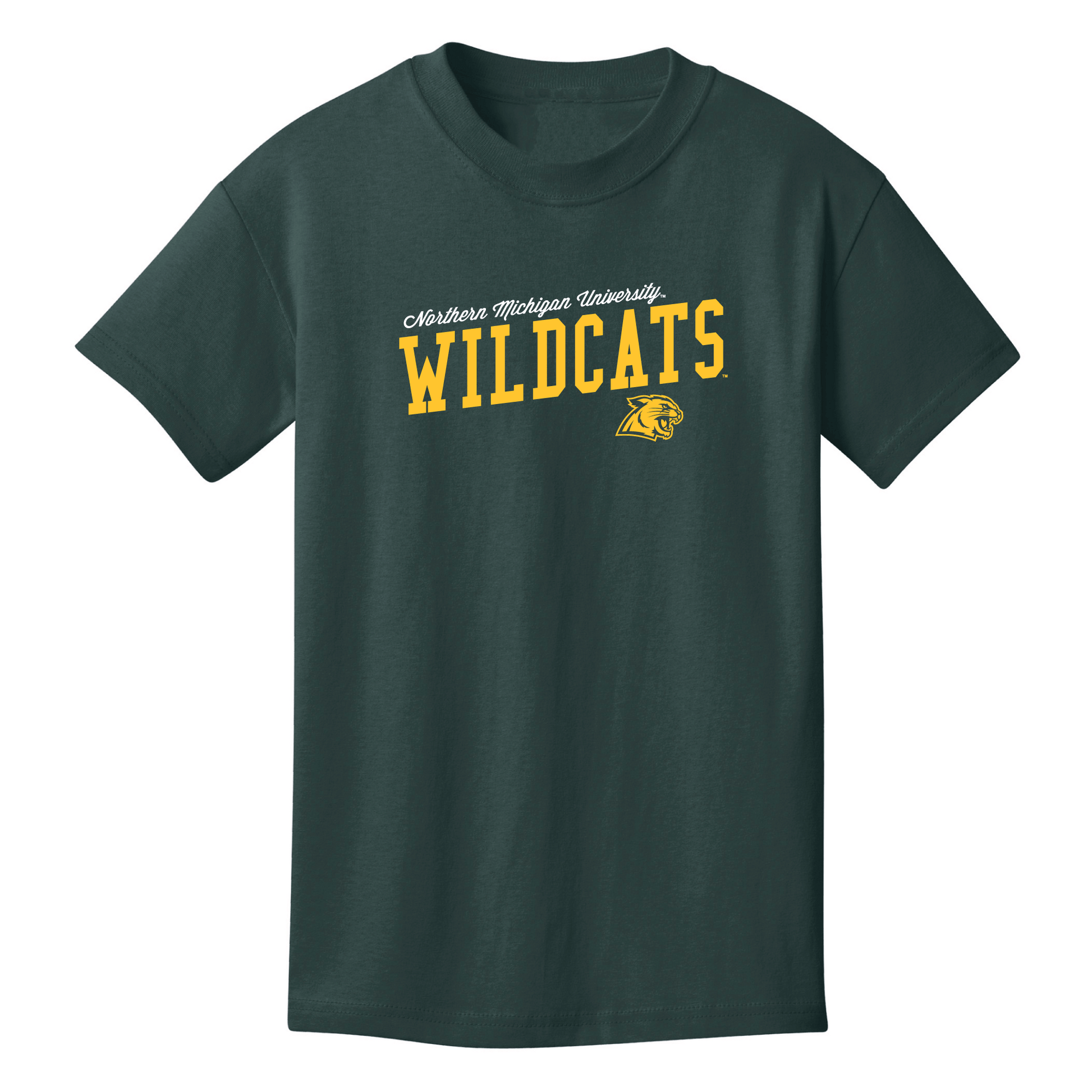  Northern Michigan University Wildcats Uphill Victory Youth T-Shirt