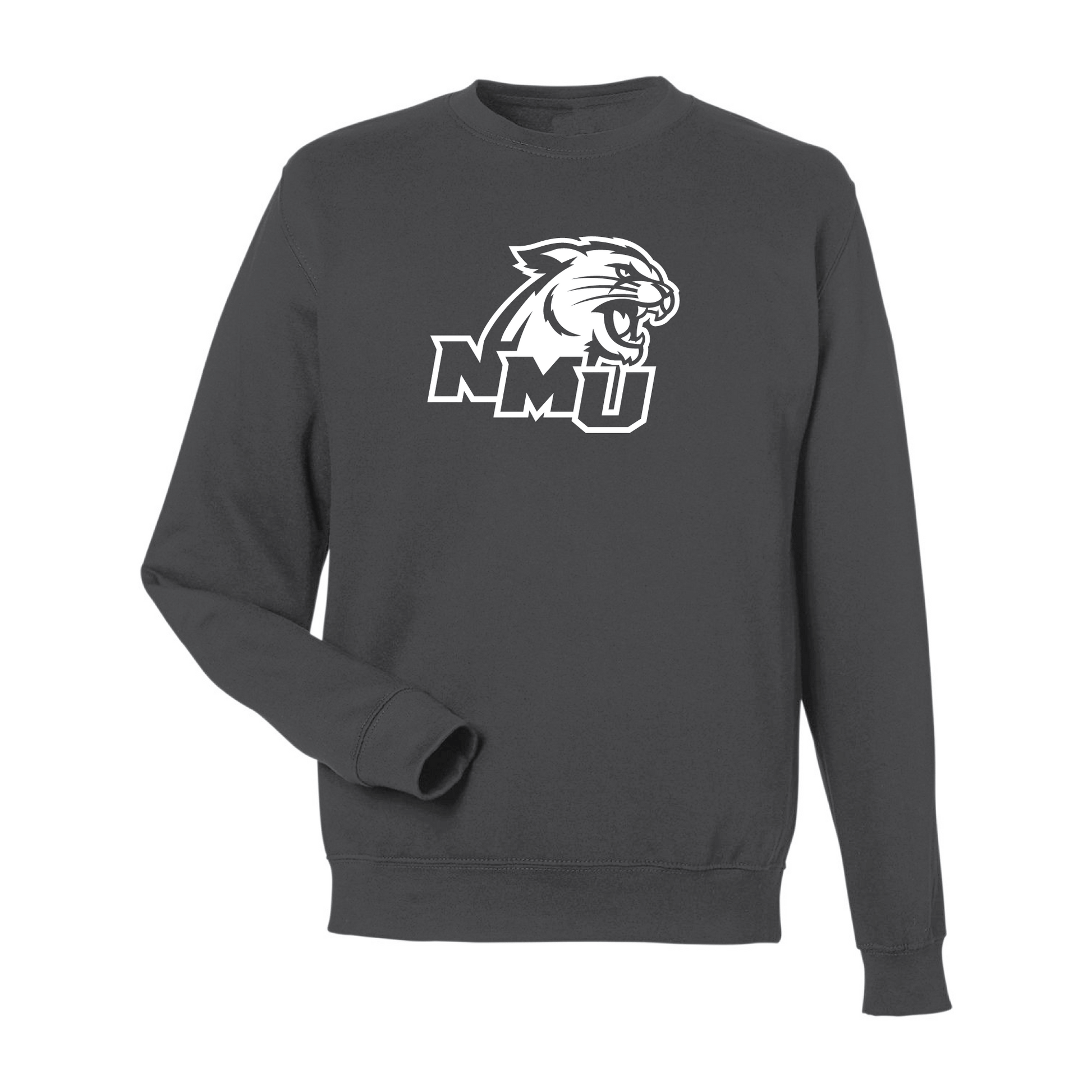  Northern Michigan University Wildcats Jumbo Logo Crewneck Sweatshirt