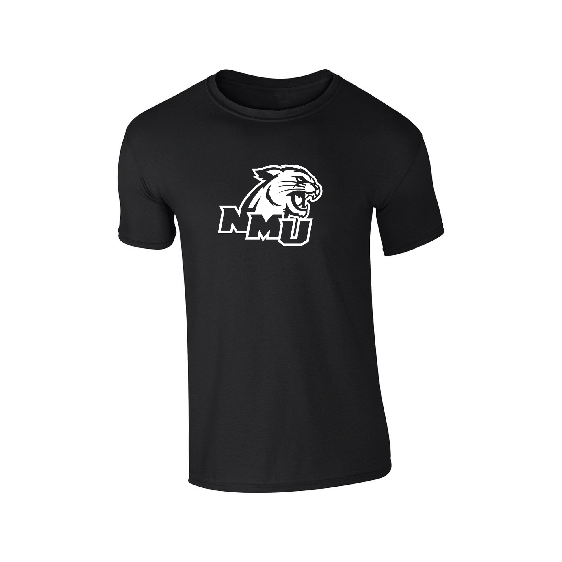  Northern Michigan University Wildcats Jumbo Logo Adult T-Shirt