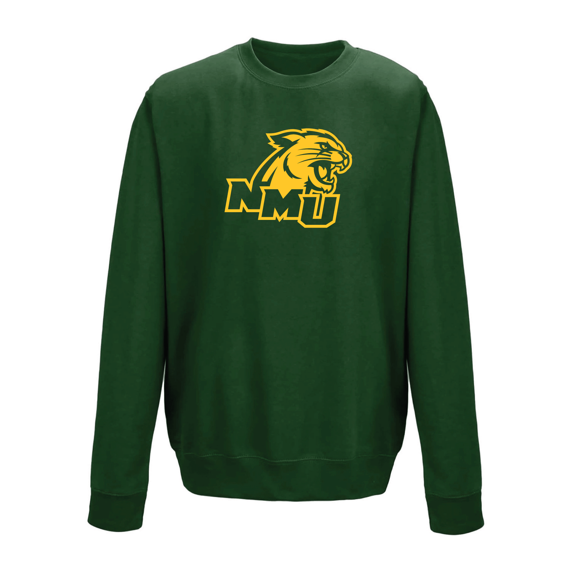  Northern Michigan University Wildcats Jumbo Logo Crewneck Sweatshirt