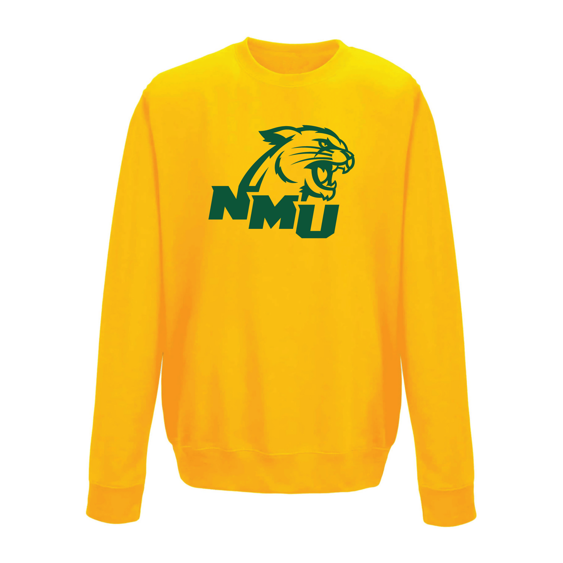  Northern Michigan University Wildcats Jumbo Logo Crewneck Sweatshirt