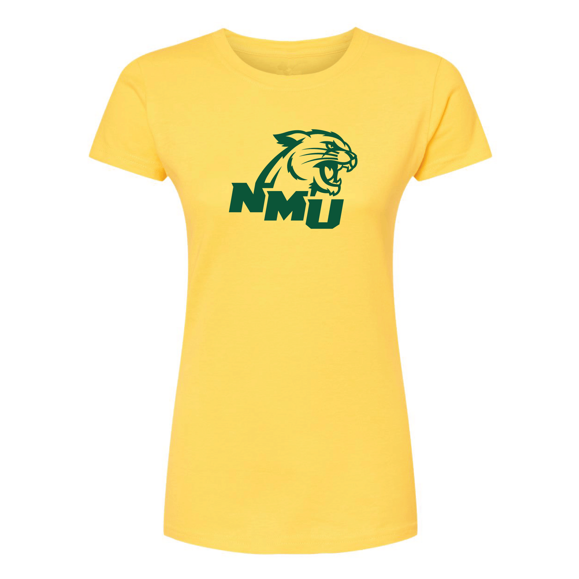  Northern Michigan University Wildcats Jumbo Logo Womens T-Shirt
