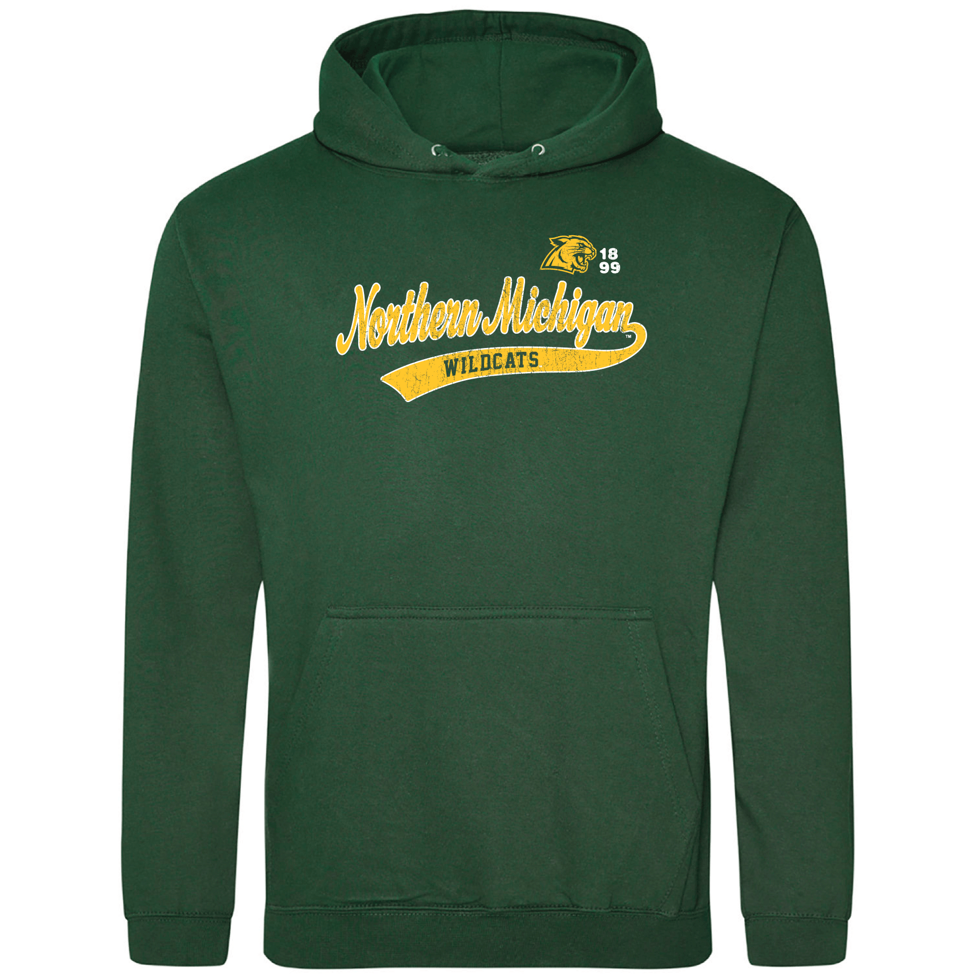  Northern Michigan University Wildcats Old School Hooded Sweatshirt