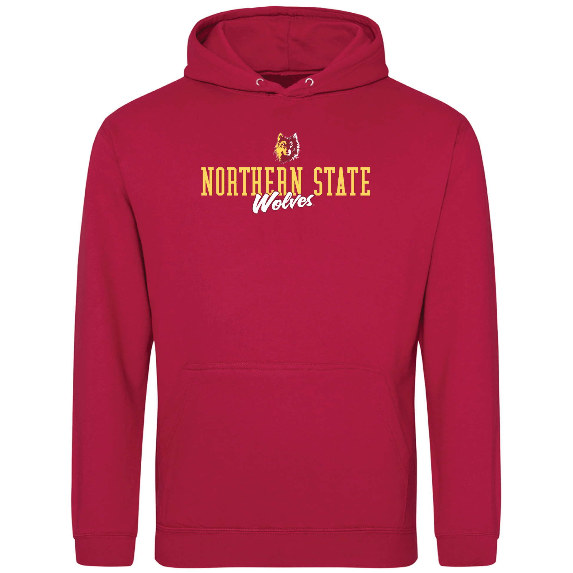 Northern State University Wolves Campus Script Hooded Sweatshirt Fleece