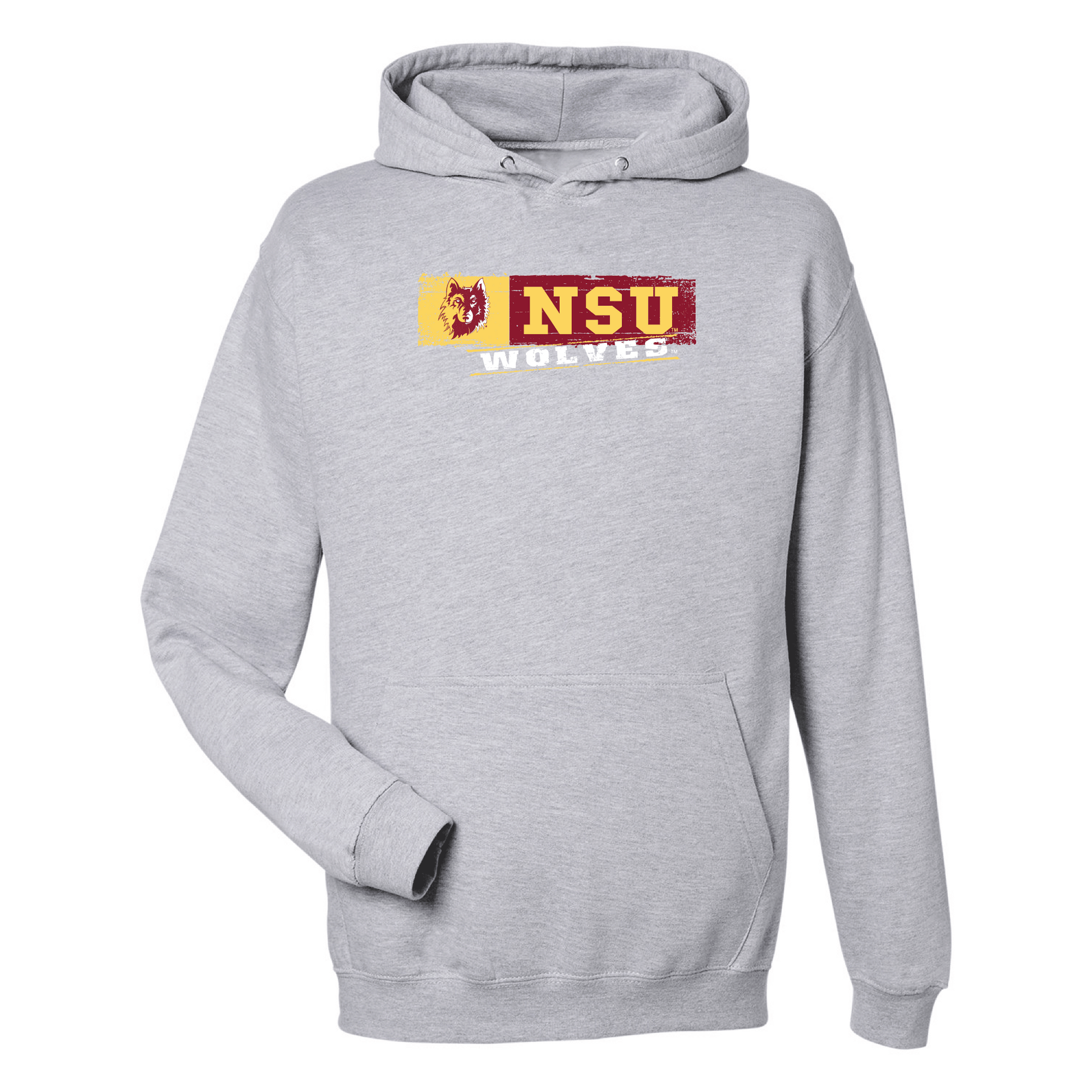 Northern State University Wolves Sticker Hooded Sweatshirt Fleece