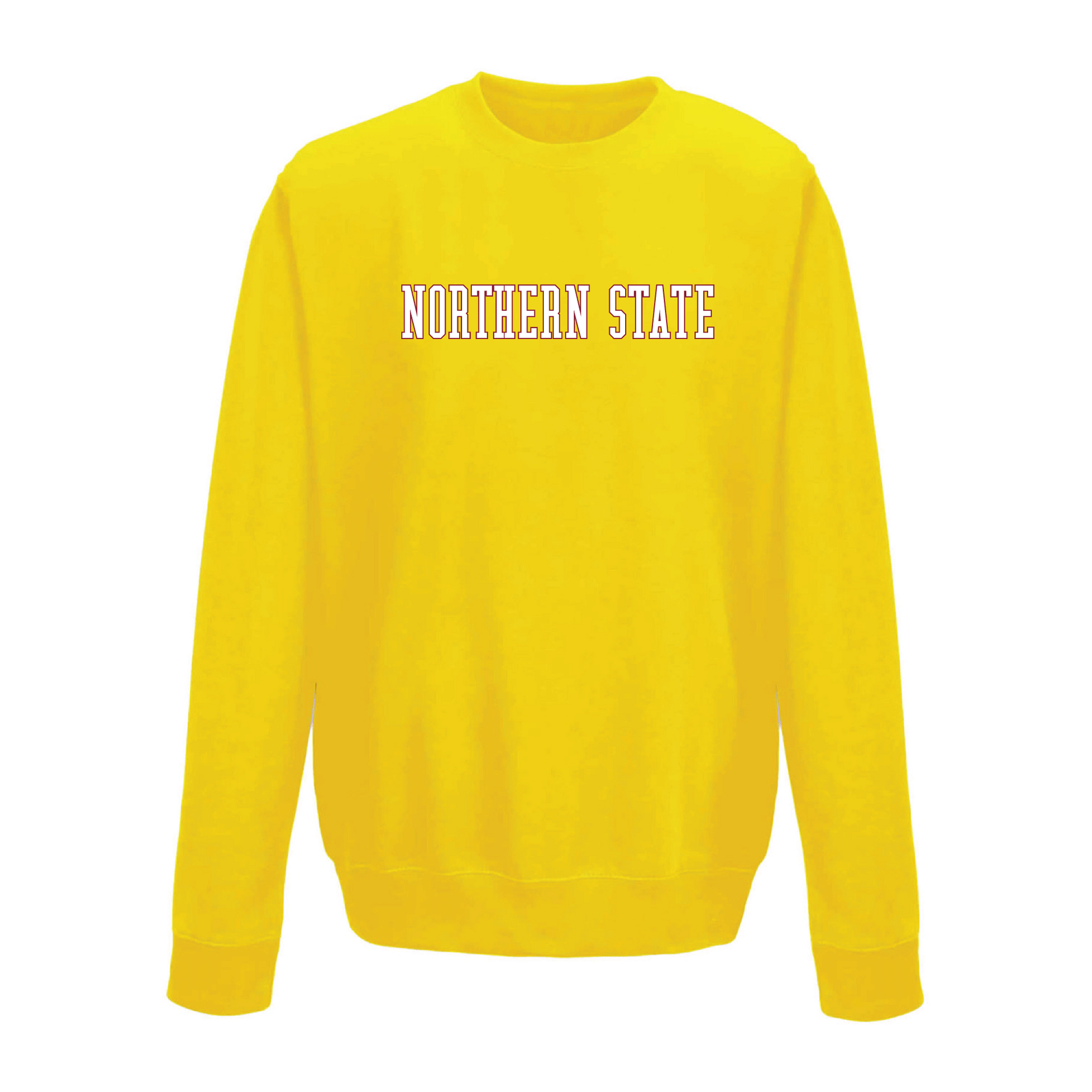 Northern State University Wolves Block Crewneck Sweatshirt Fleece