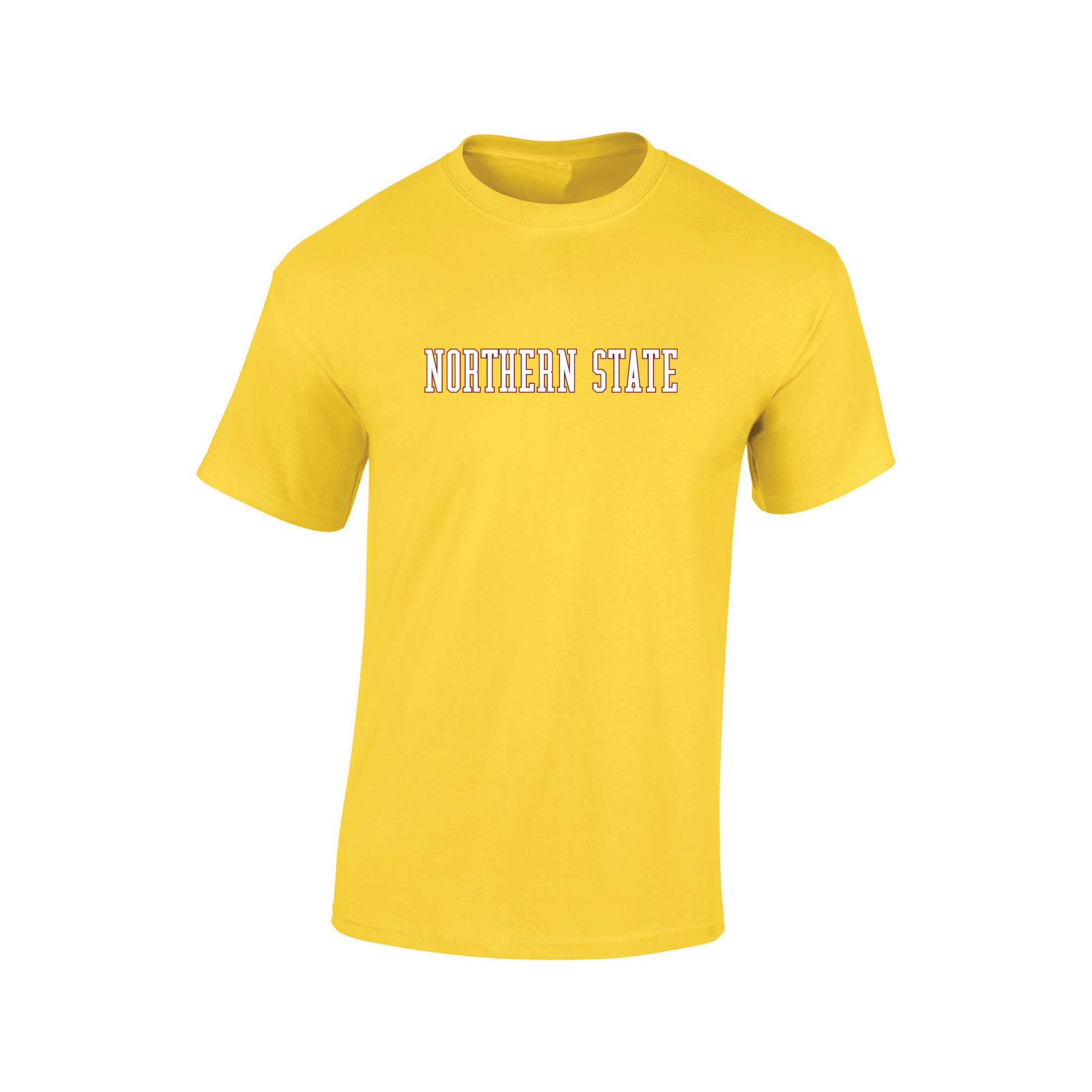 Northern State University Wolves Block T-shirt Unisex Cotton