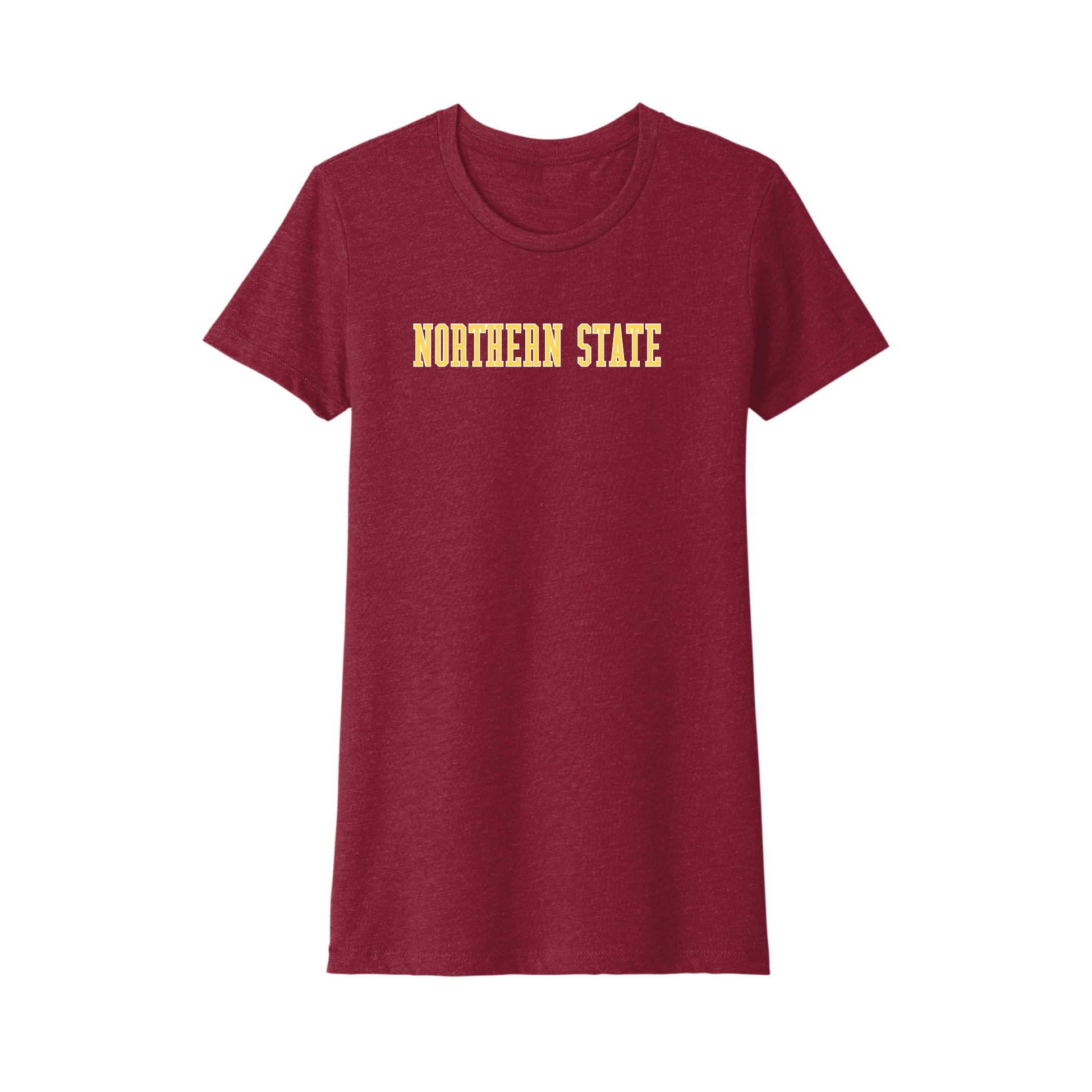 Northern State University Wolves Block Womens Relaxed T-shirt