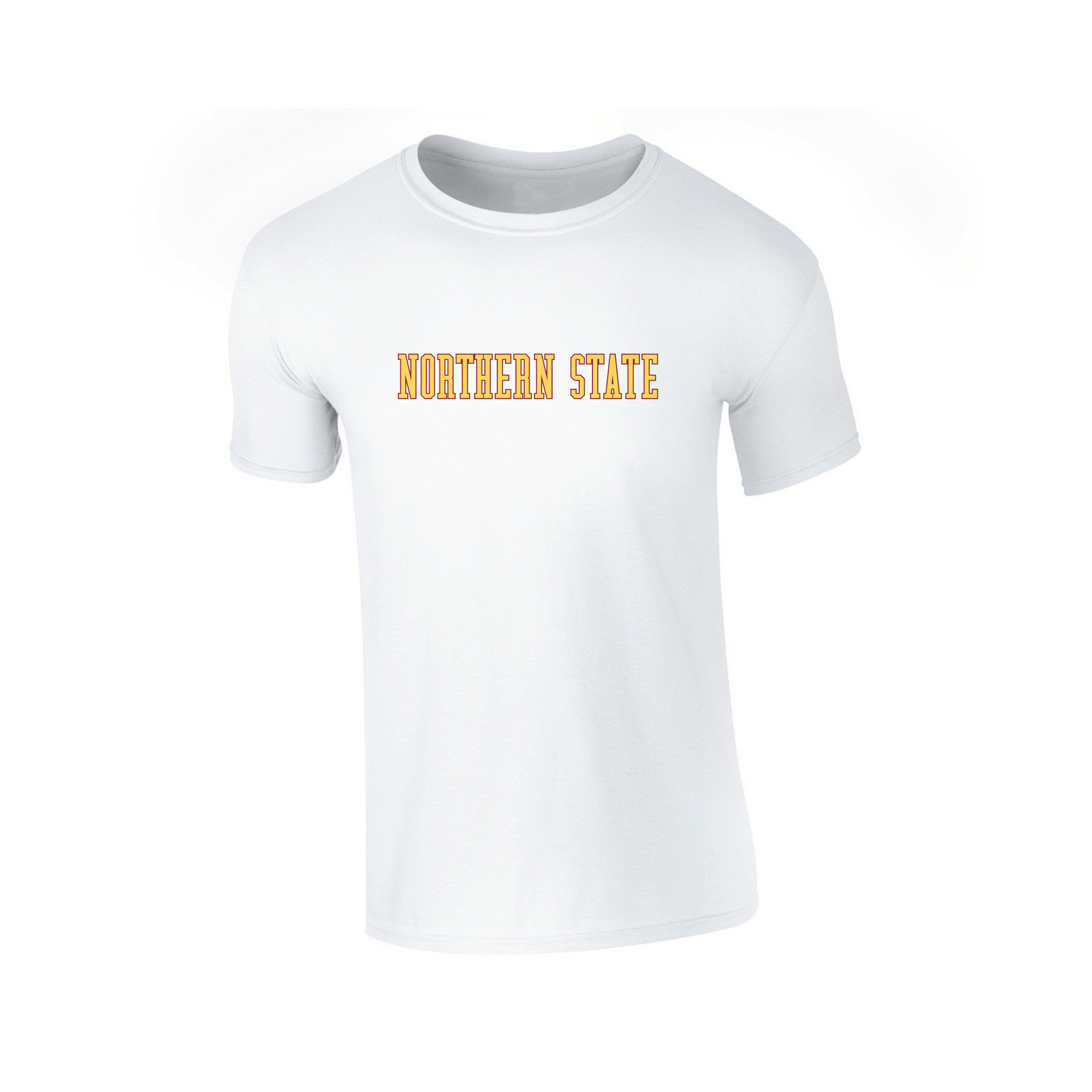 Northern State University Wolves Block T-shirt Unisex Cotton