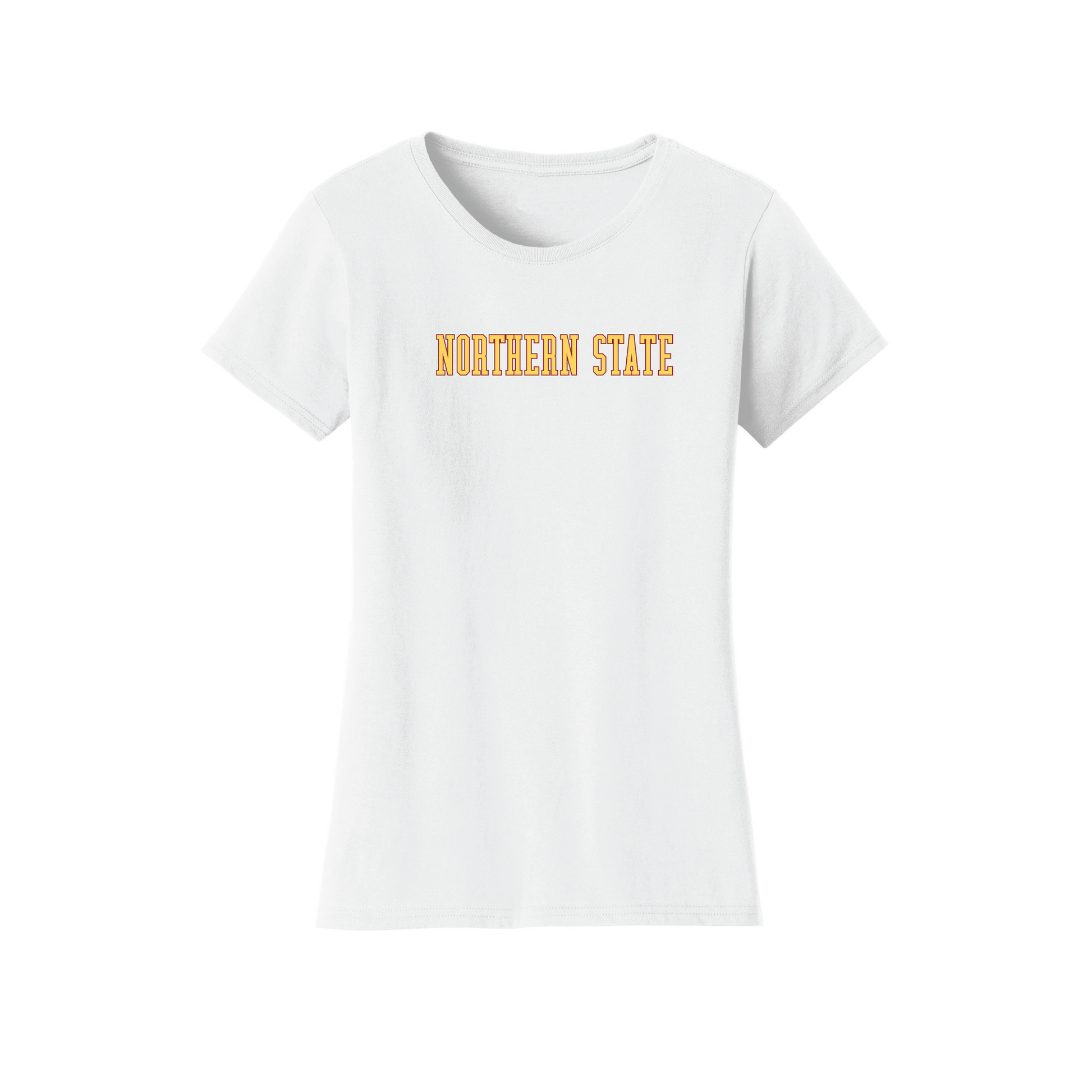 Northern State University Wolves Block Womens Relaxed T-shirt