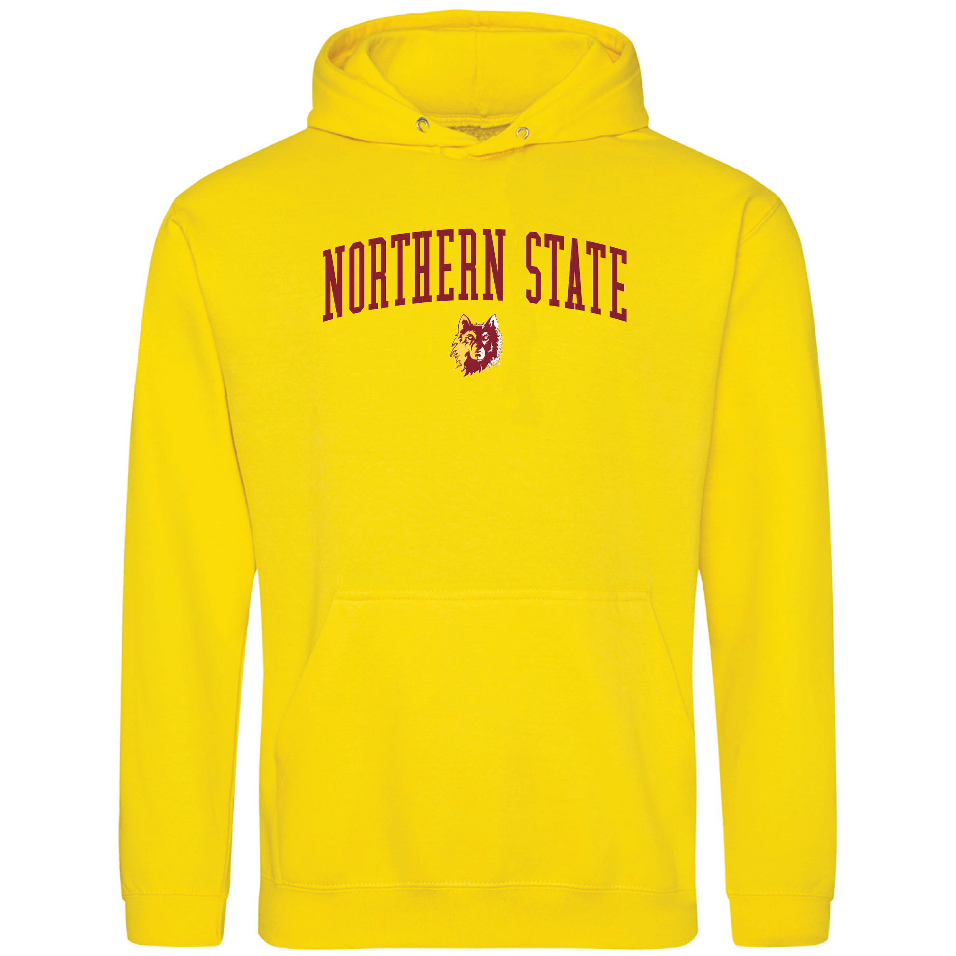 Northern State University Wolves Jumbo Arch Hooded Sweatshirt Fleece