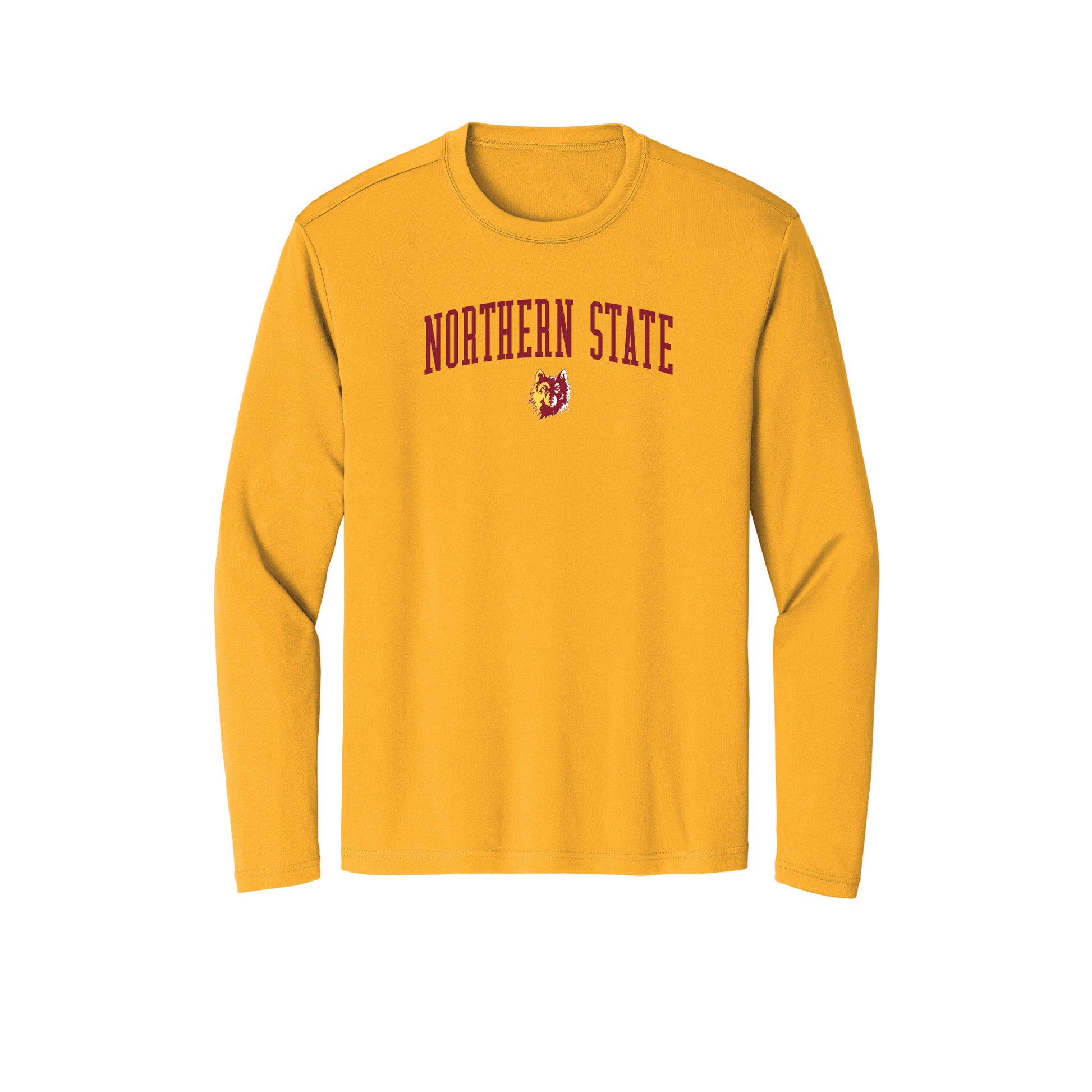 Northern State University Wolves Jumbo Arch Long Sleeve T-shirt Unisex