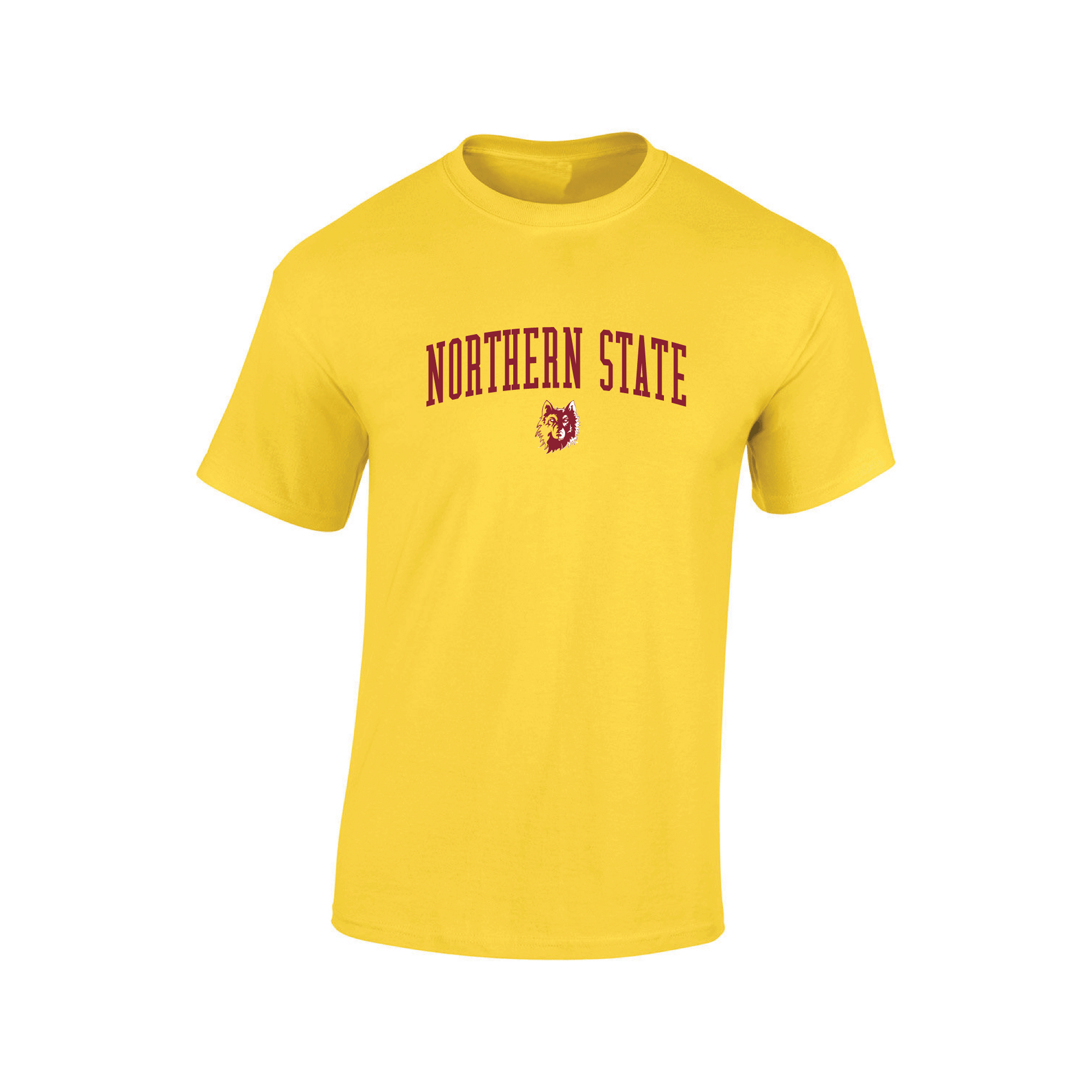 Northern State University Wolves Jumbo Arch T-shirt Unisex Cotton