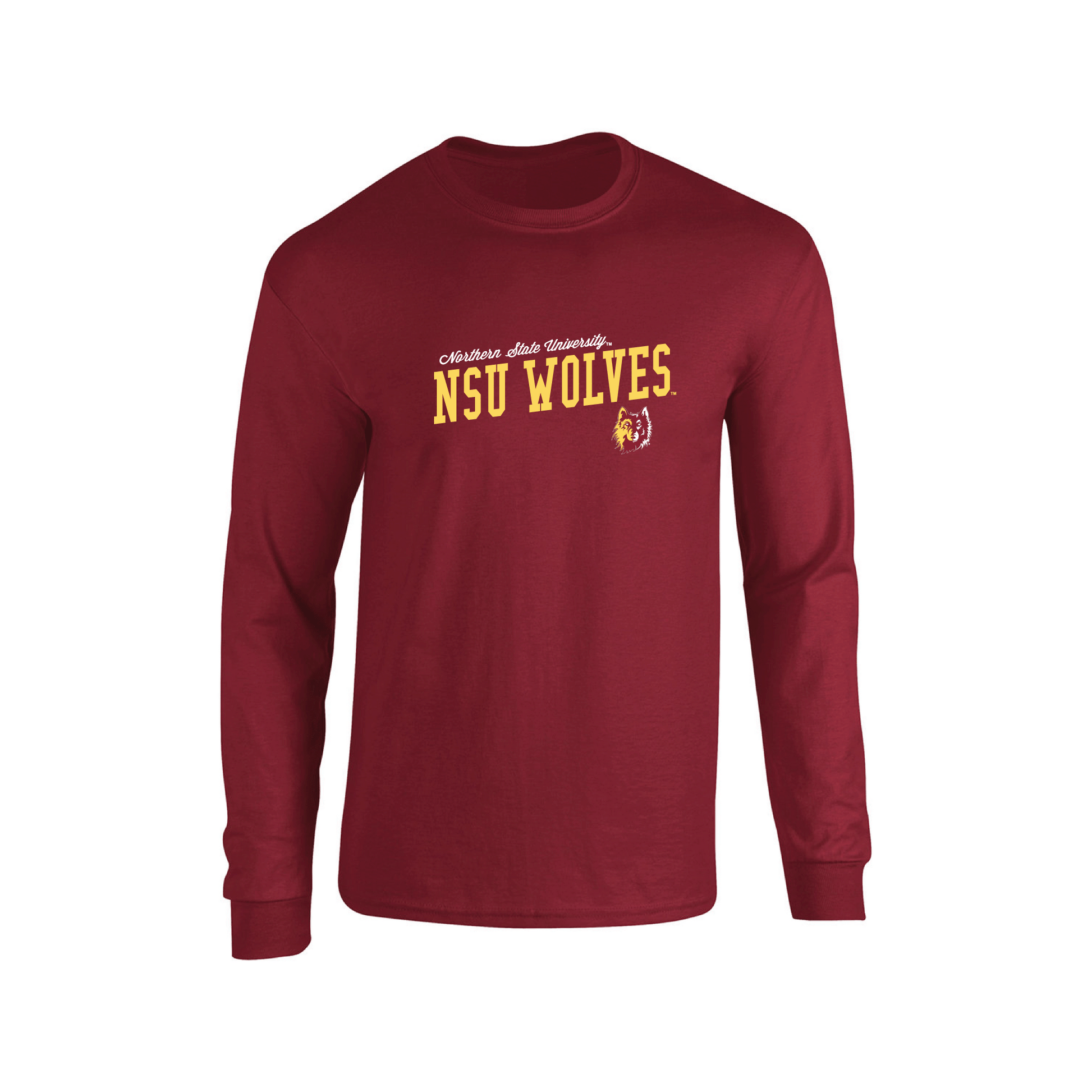 Northern State University Wolves Uphill Victory Long Sleeve T-shirt Unisex