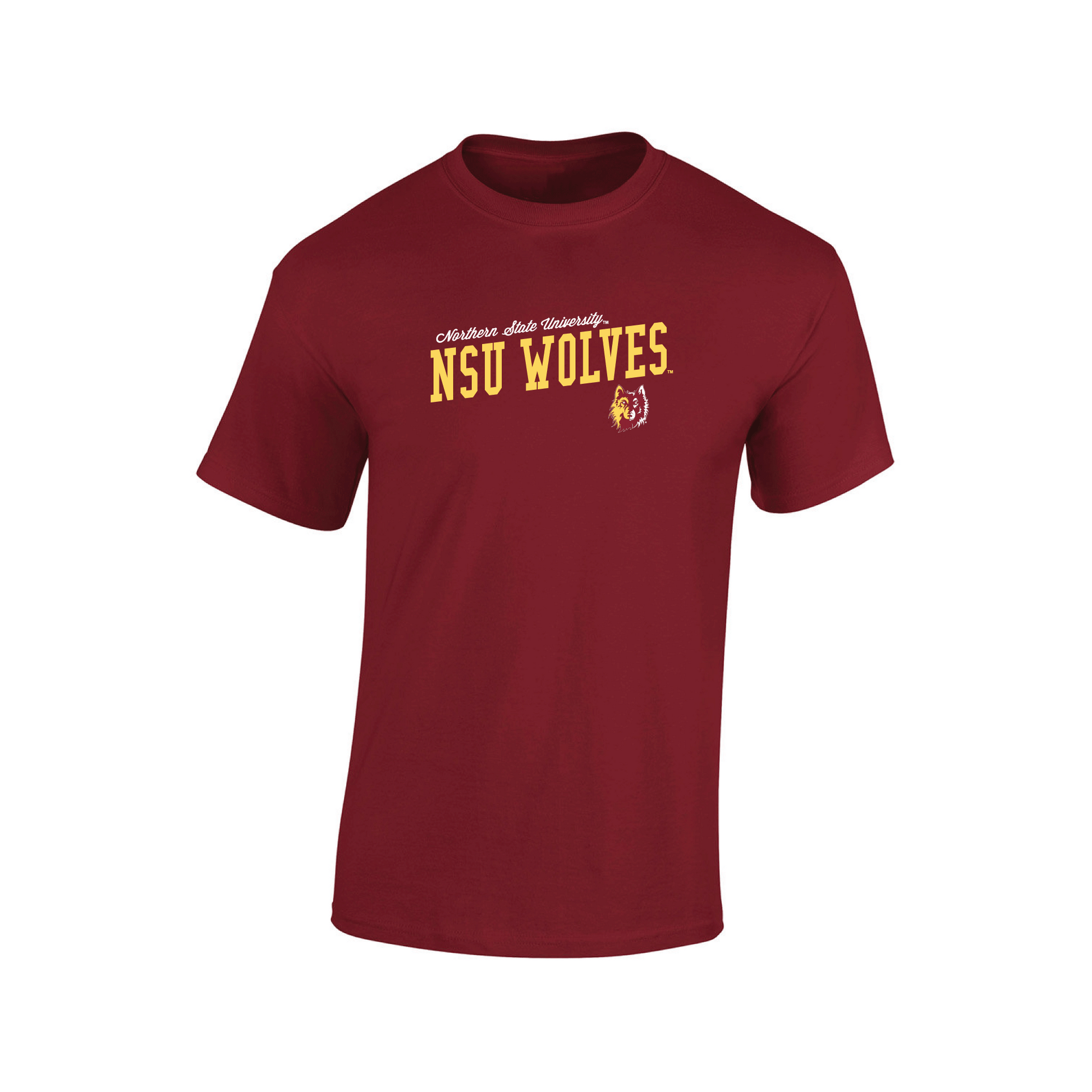 Northern State University Wolves Uphill Victory T-shirt Unisex Cotton