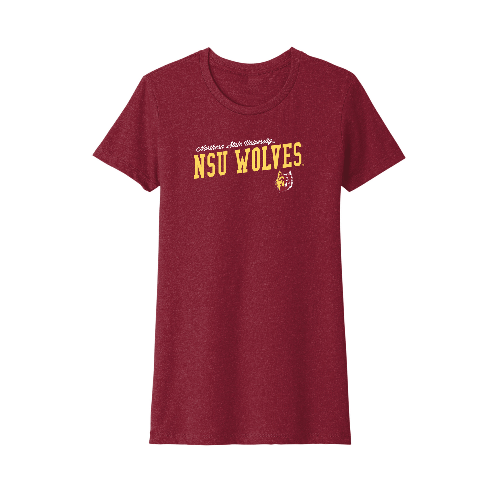 Northern State University Wolves Uphill Victory Womens Relaxed T-shirt