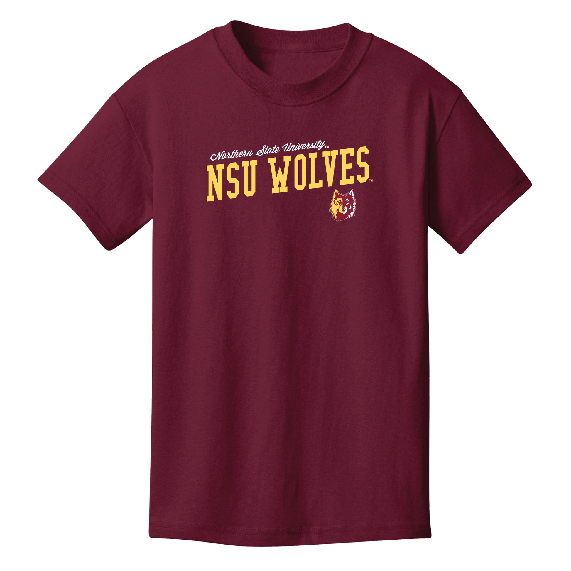Northern State University Wolves Uphill Victory Youth T-shirt