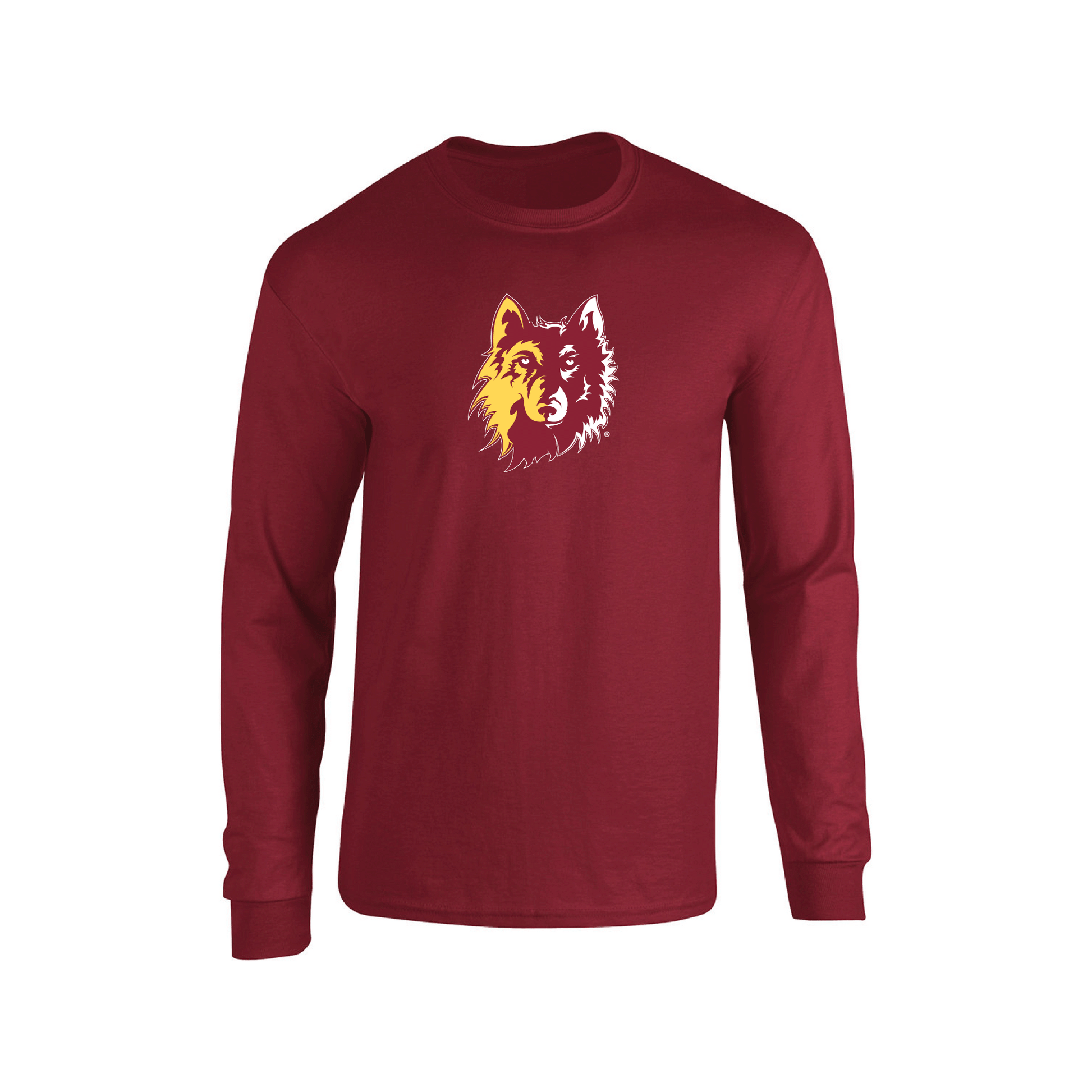 Northern State University Wolves Jumbo Logo Long Sleeve T-shirt Unisex