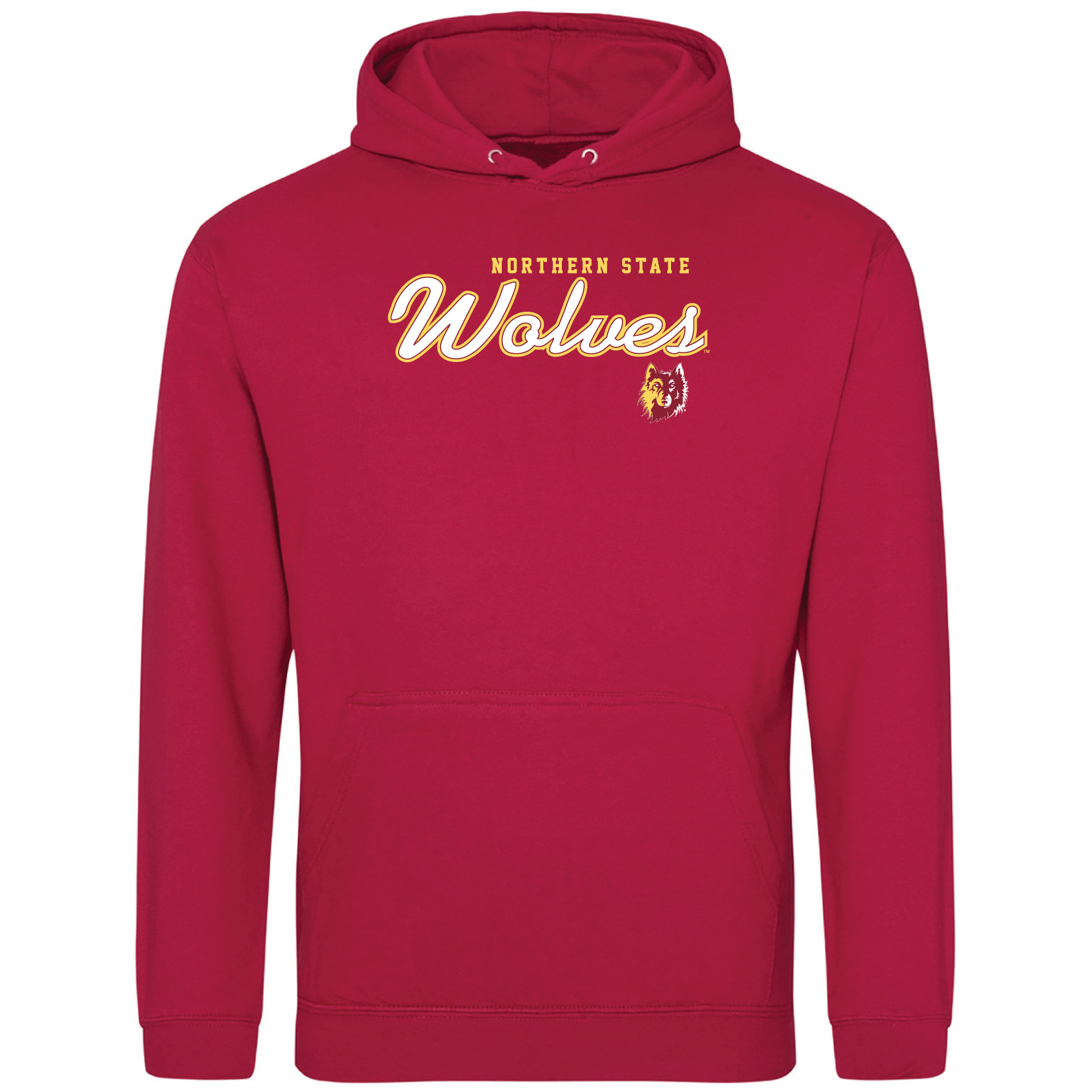 Northern State University Wolves Machine Script Hooded Sweatshirt Fleece