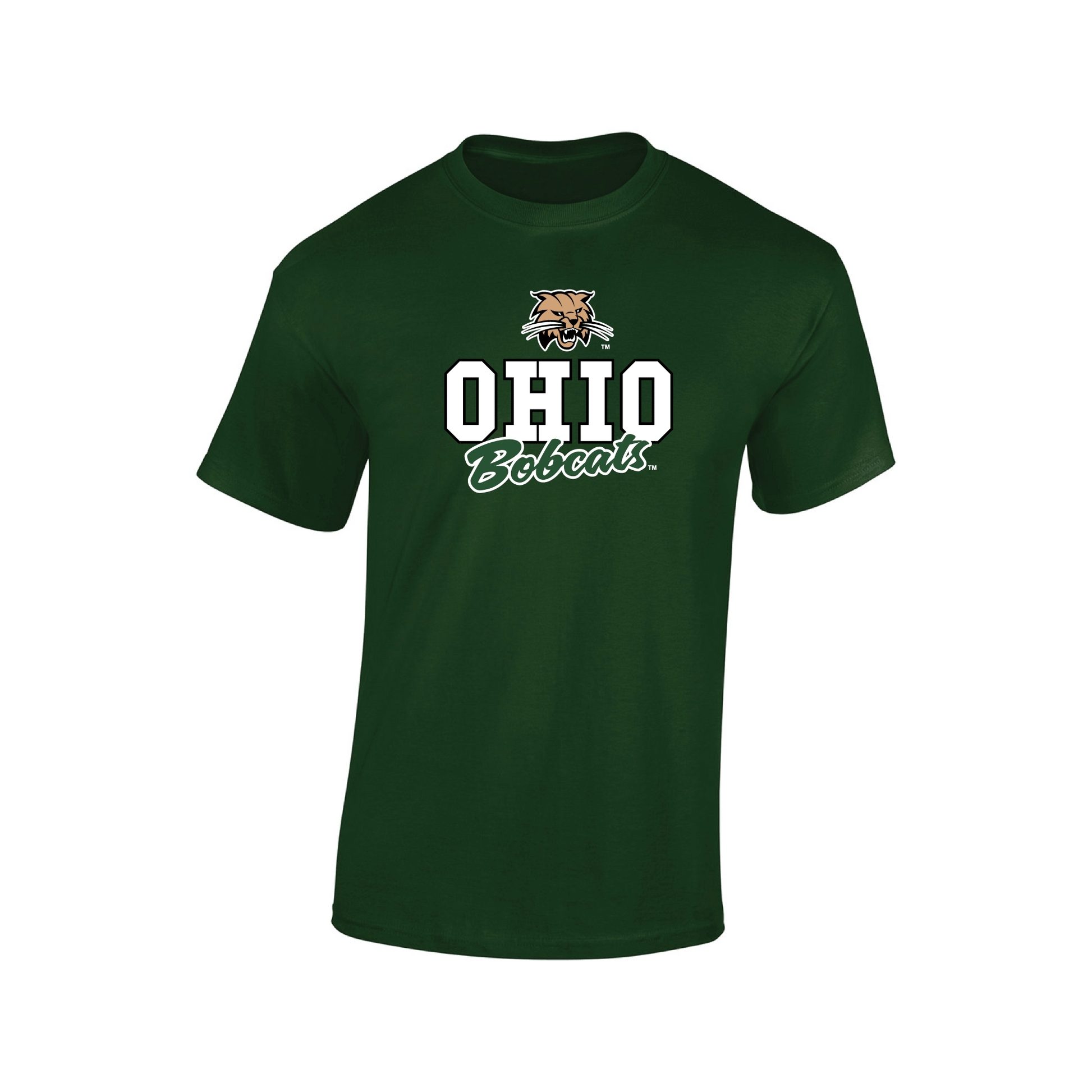 Ohio University Bobcats Campus Script Adult T-Shirt