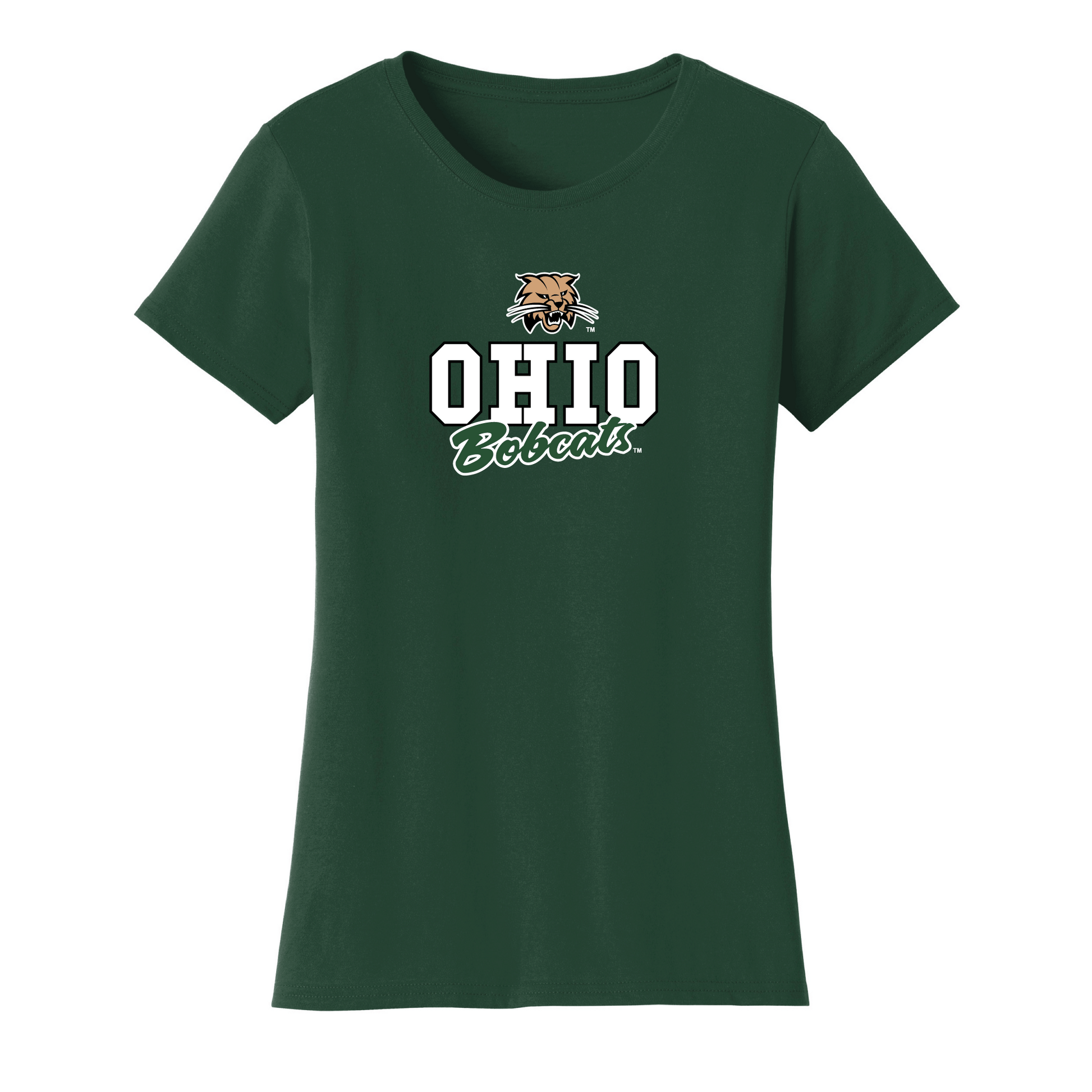 Ohio University Bobcats Campus Script Womens T-Shirt
