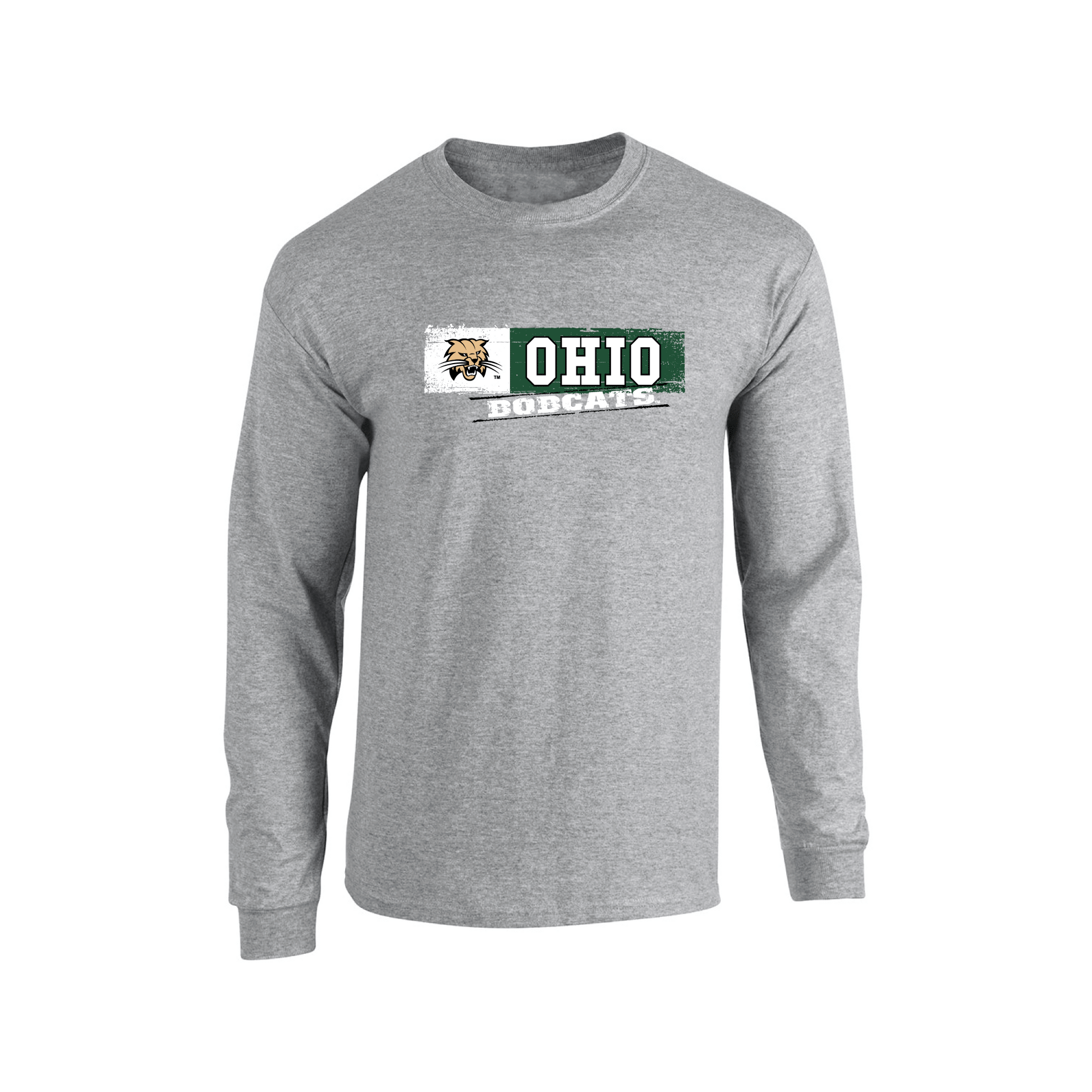 Ohio University Bobcats Sticker Adult Long Sleeve T-Shirt