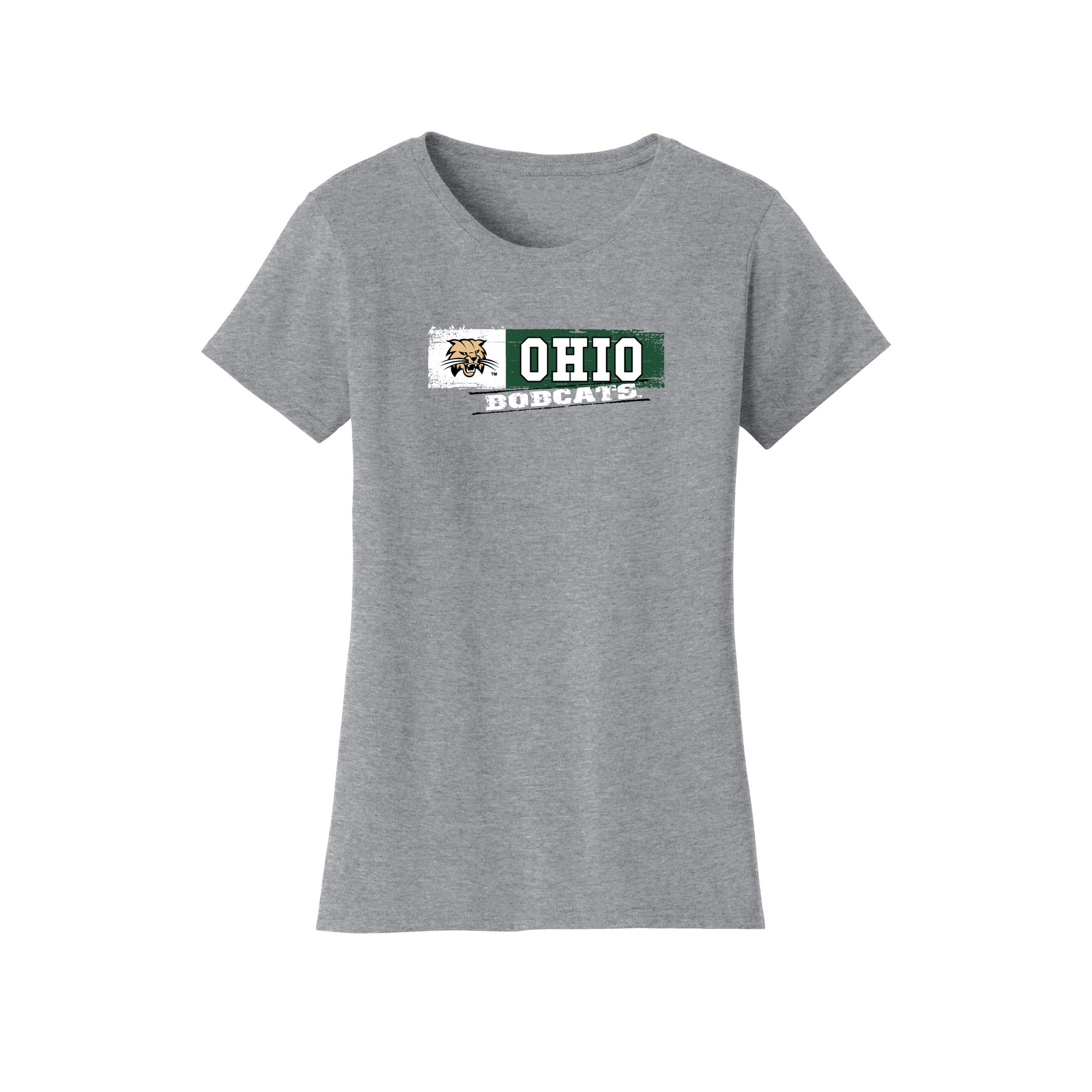 Ohio University Bobcats Sticker Womens T-Shirt