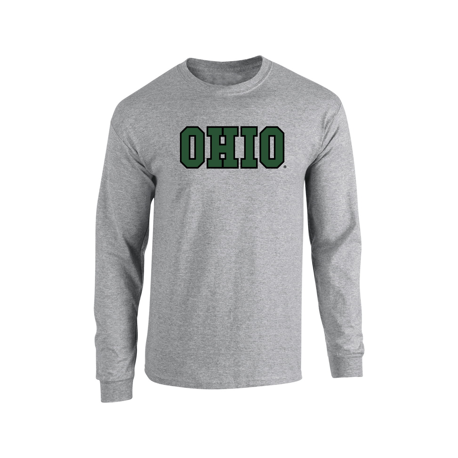 Ohio University Bobcats Block Adult Long Sleeve T-Shirt