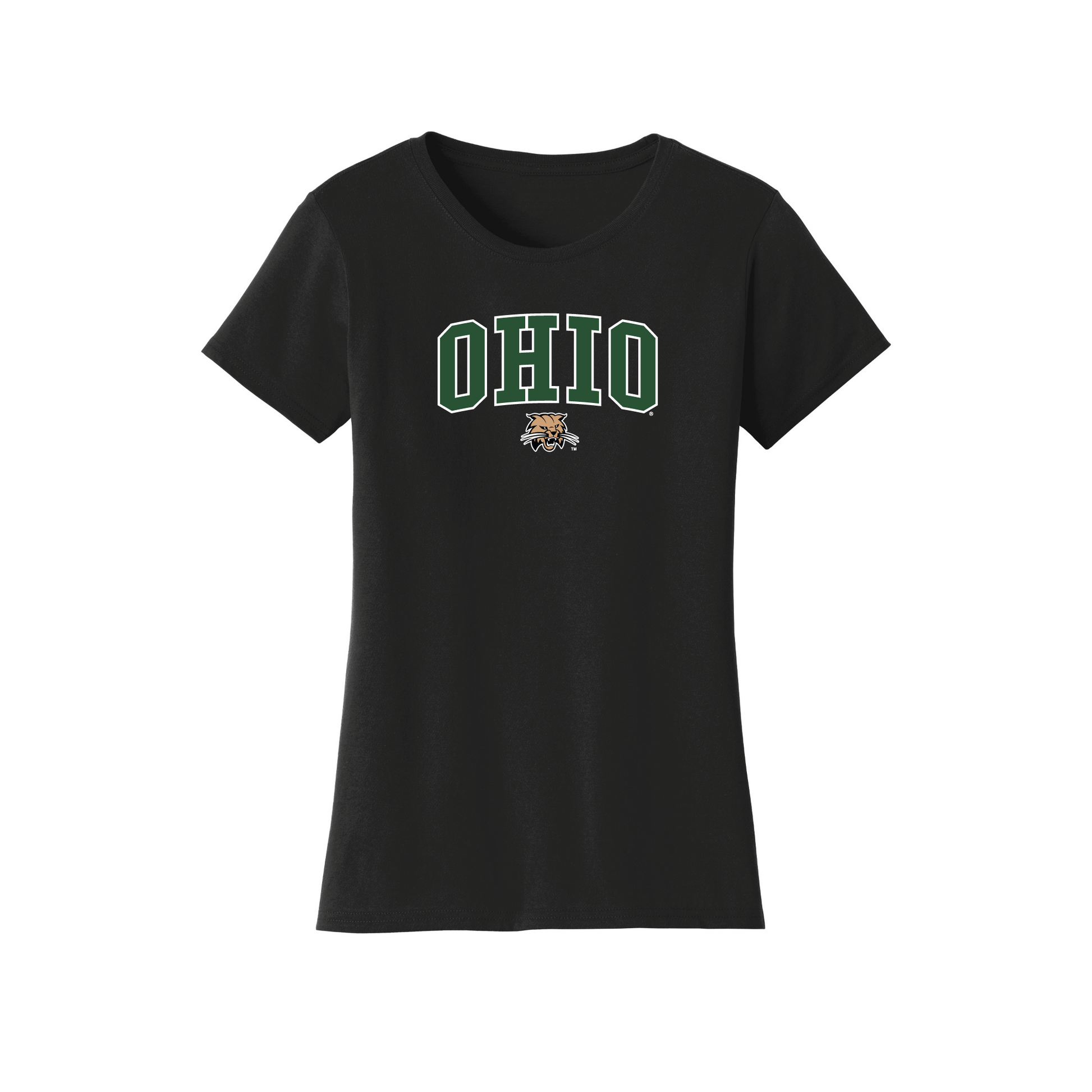Ohio University Bobcats Jumbo Arch Womens T-Shirt