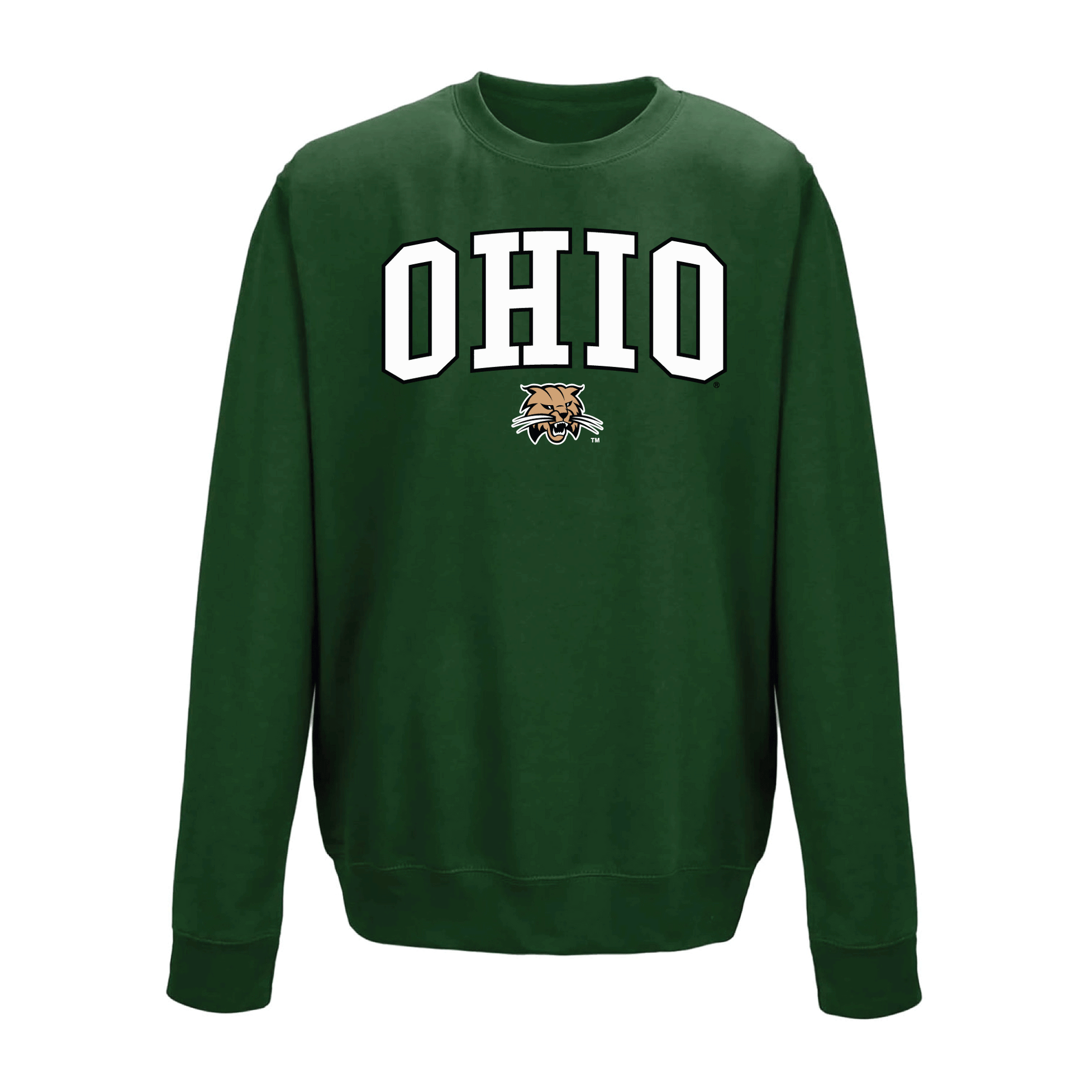 Ohio University Bobcats Jumbo Arch Crewneck Sweatshirt