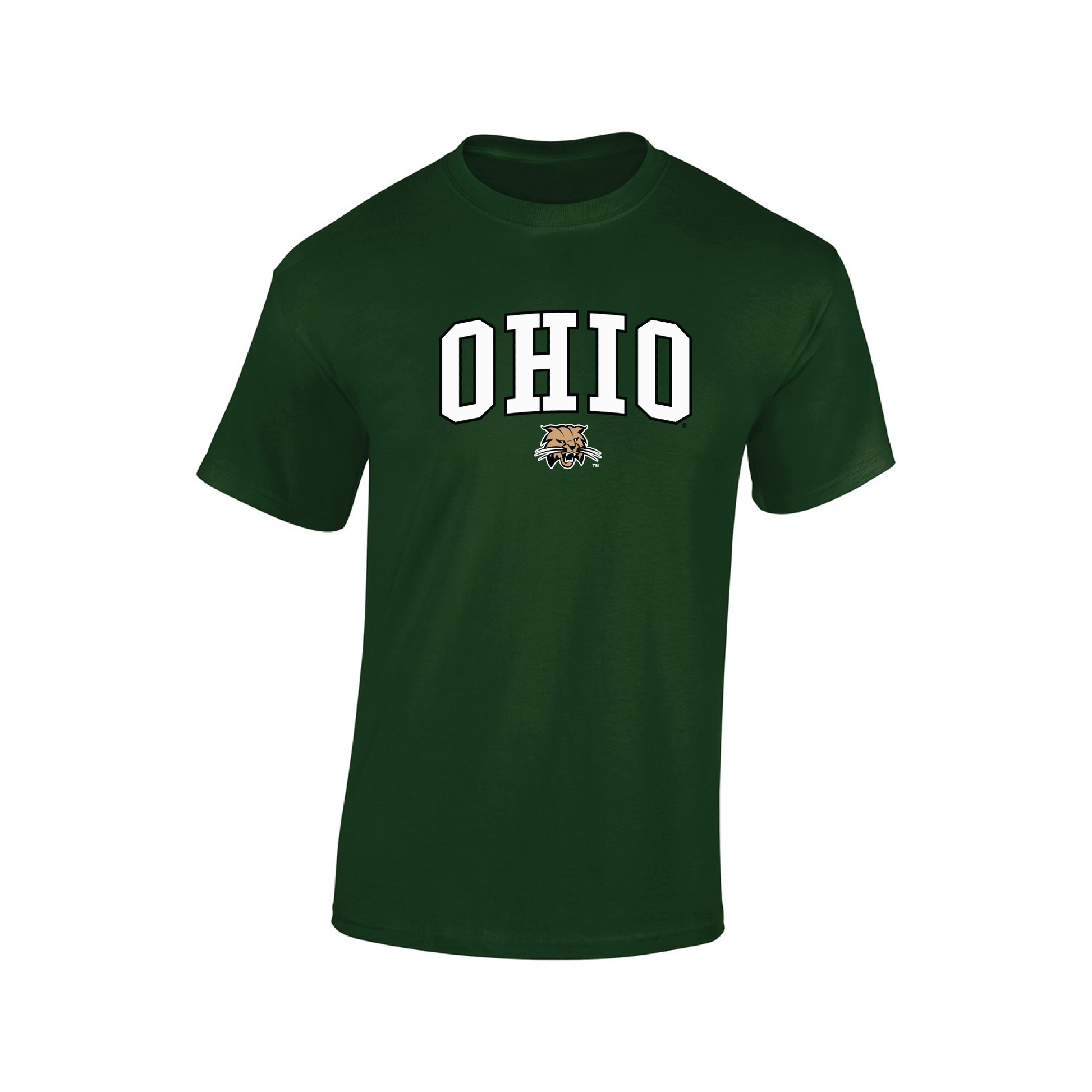 Ohio University Bobcats Jumbo Arch Adult T-Shirt