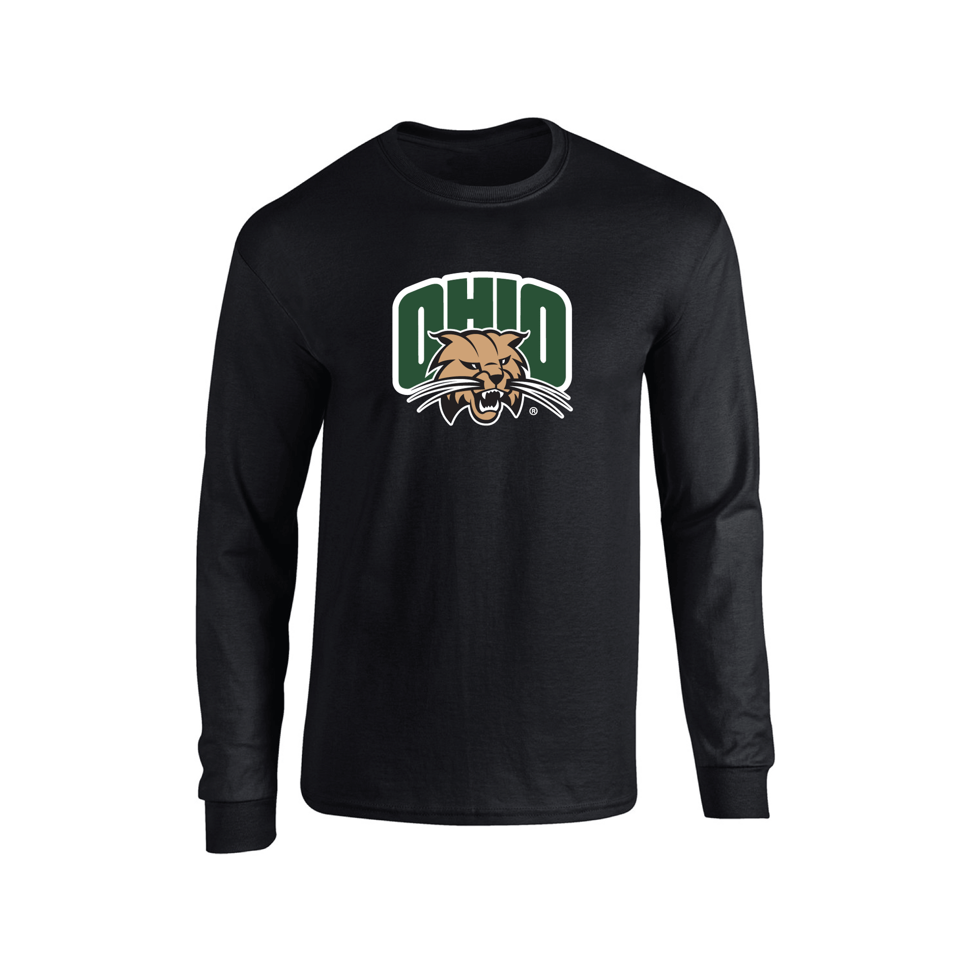 Ohio University Bobcats Jumbo Logo Adult Long Sleeve T-Shirt