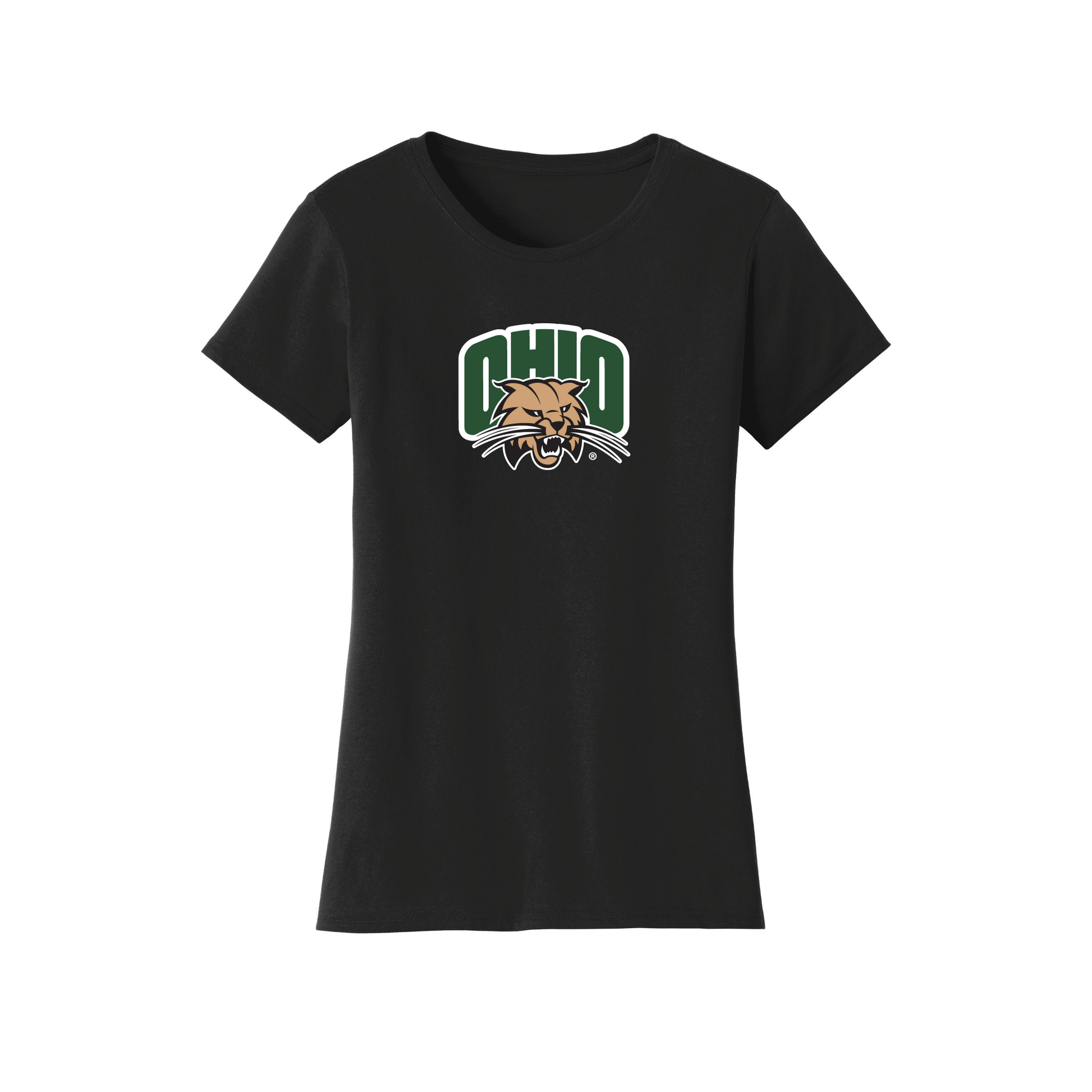 Ohio University Bobcats Jumbo Logo Womens T-Shirt