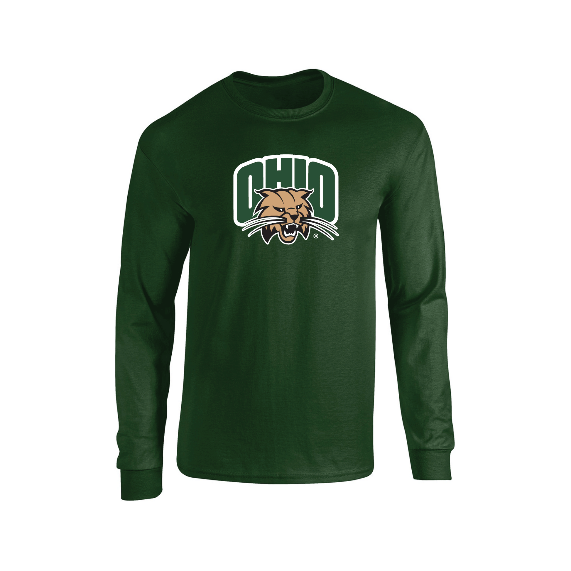 Ohio University Bobcats Jumbo Logo Adult Long Sleeve T-Shirt