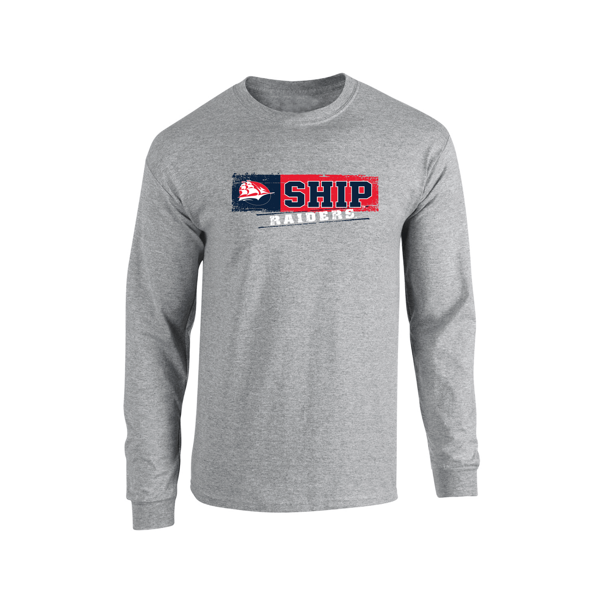 Shippensburg University Raiders Sticker Adult Long Sleeve T-Shirt