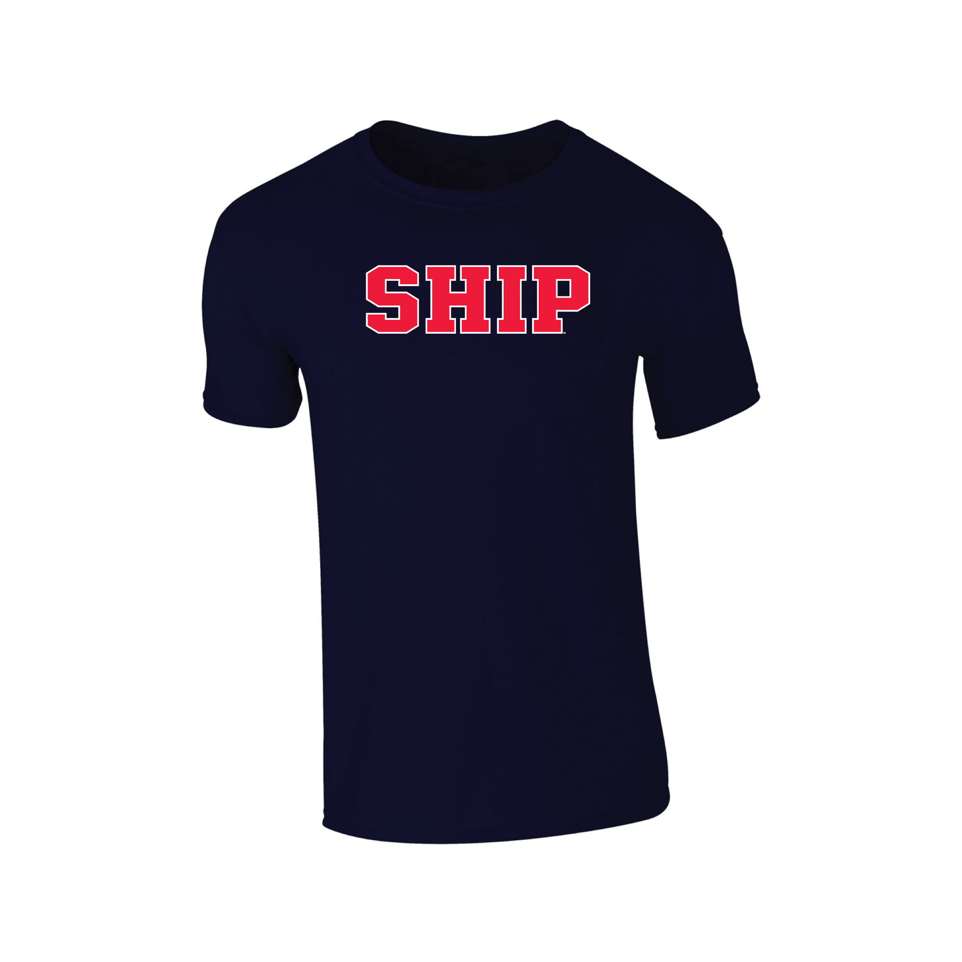 Shippensburg University Raiders Block Adult T-Shirt