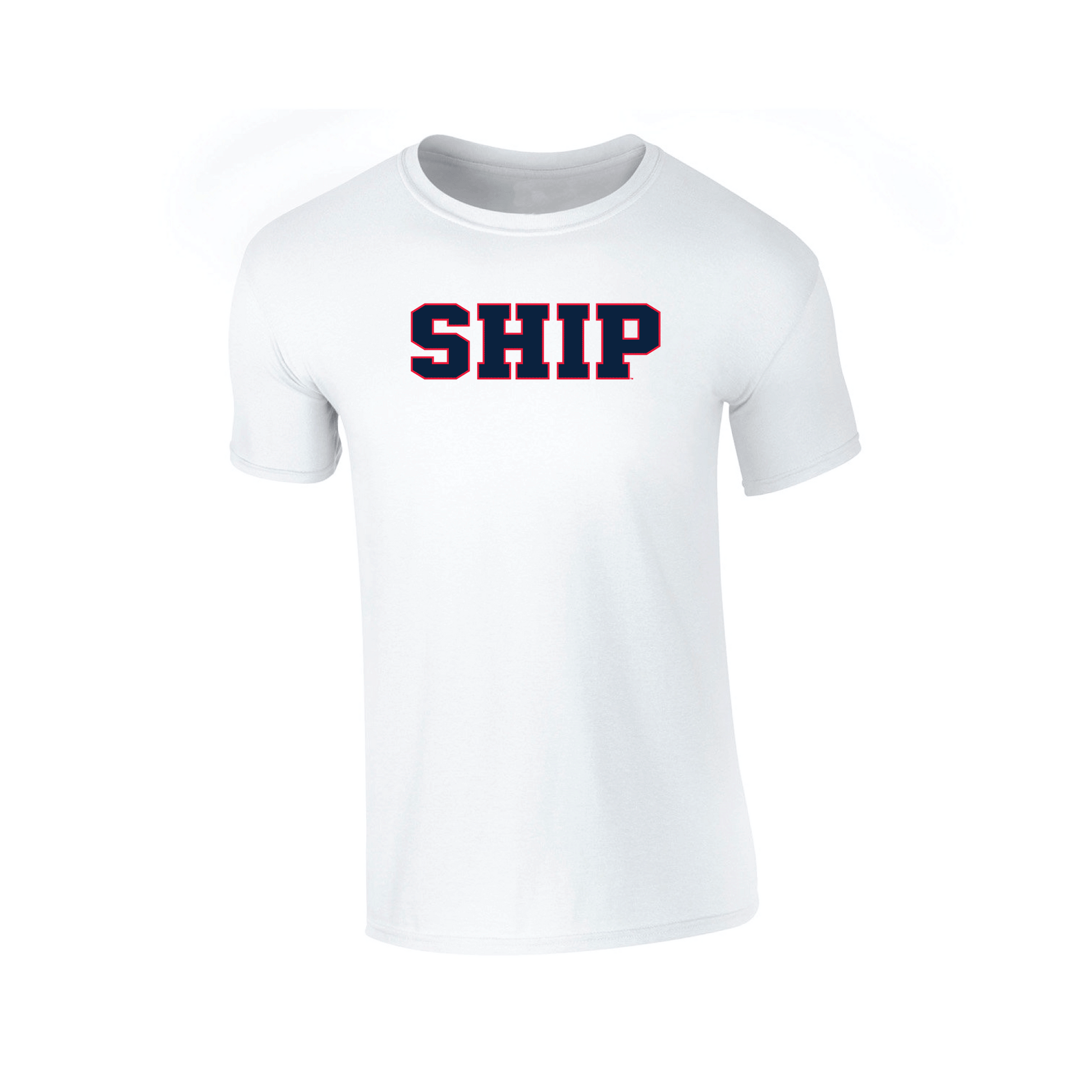 Shippensburg University Raiders Block Adult T-Shirt