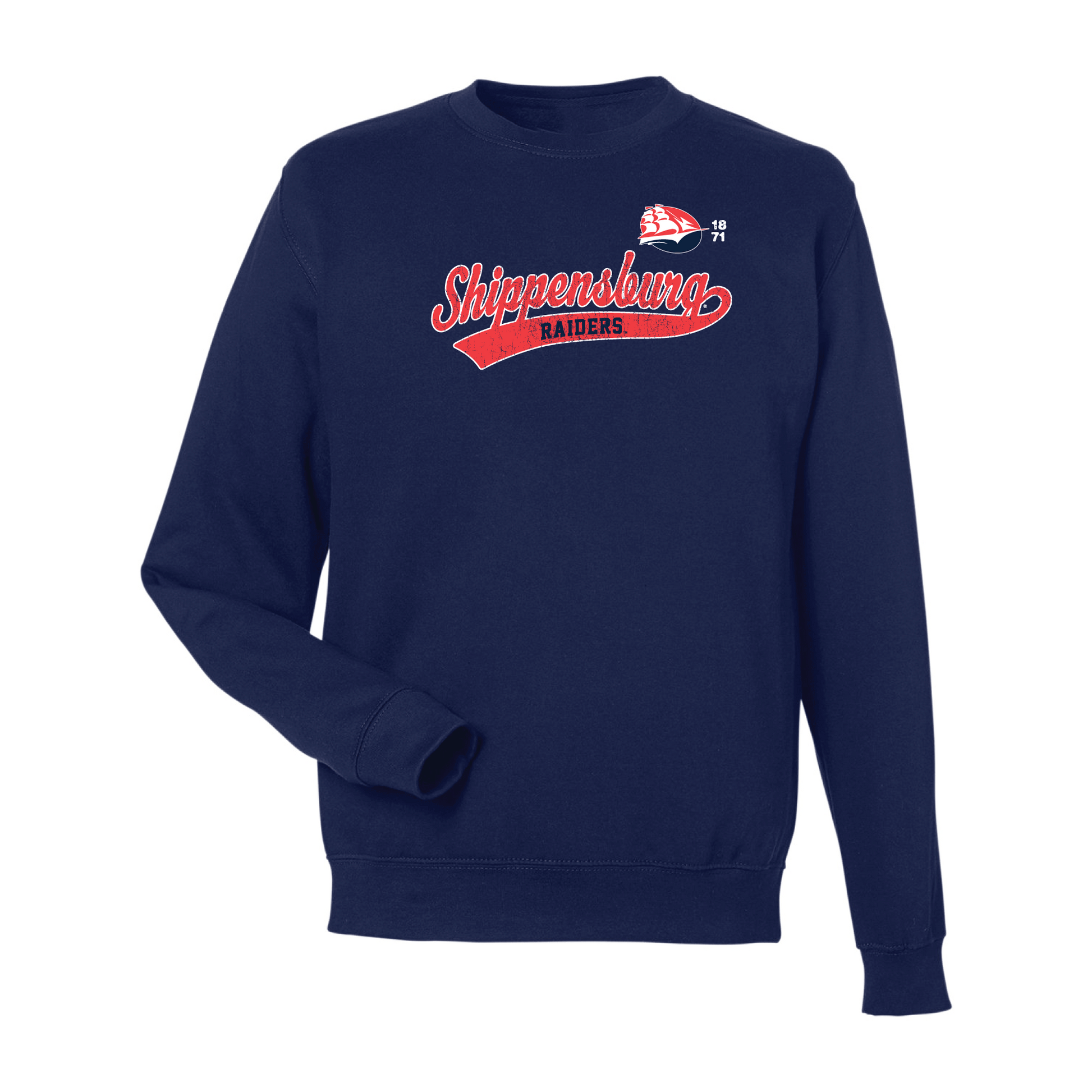Shippensburg University Raiders Old School Crewneck Sweatshirt
