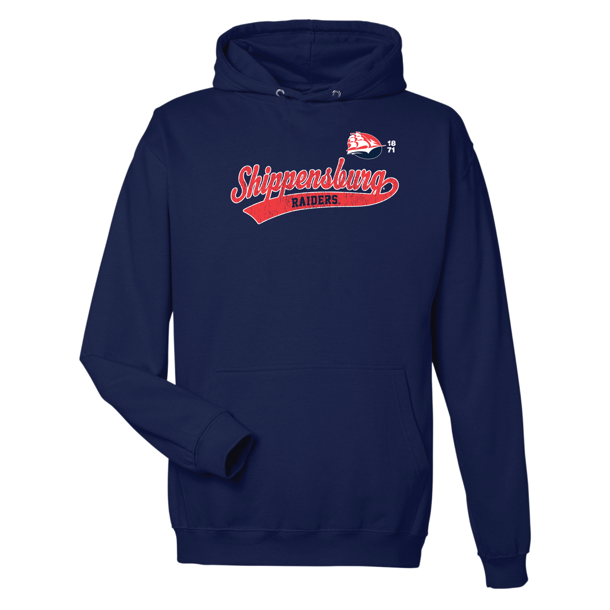 Shippensburg University Raiders Old School Hooded Sweatshirt