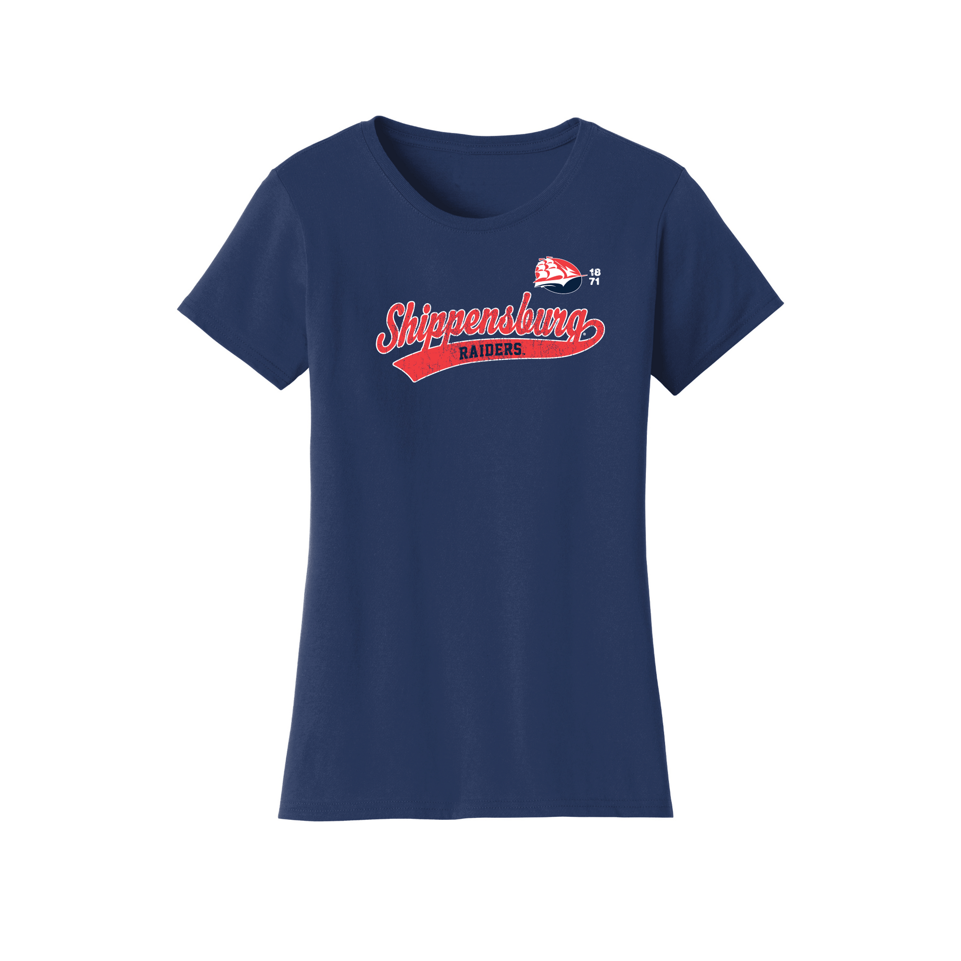 Shippensburg University Raiders Old School Womens T-Shirt