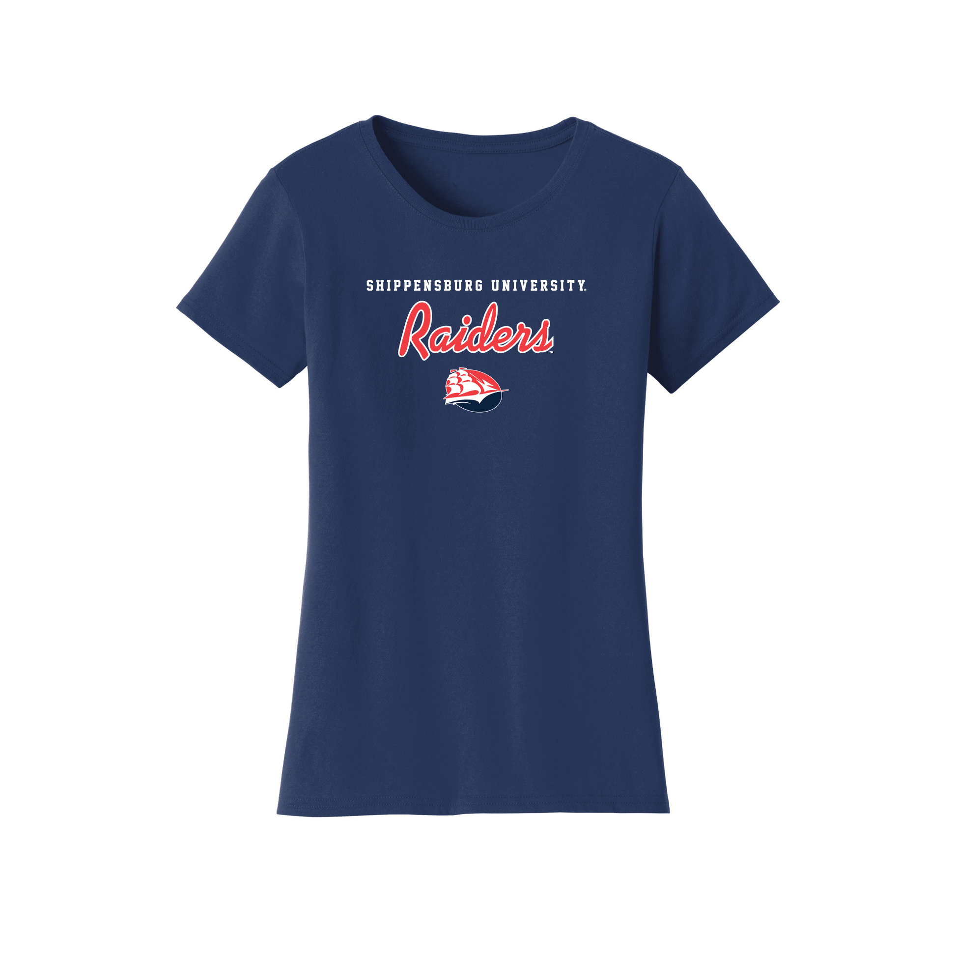 Shippensburg University Raiders Machine Script Womens T-Shirt