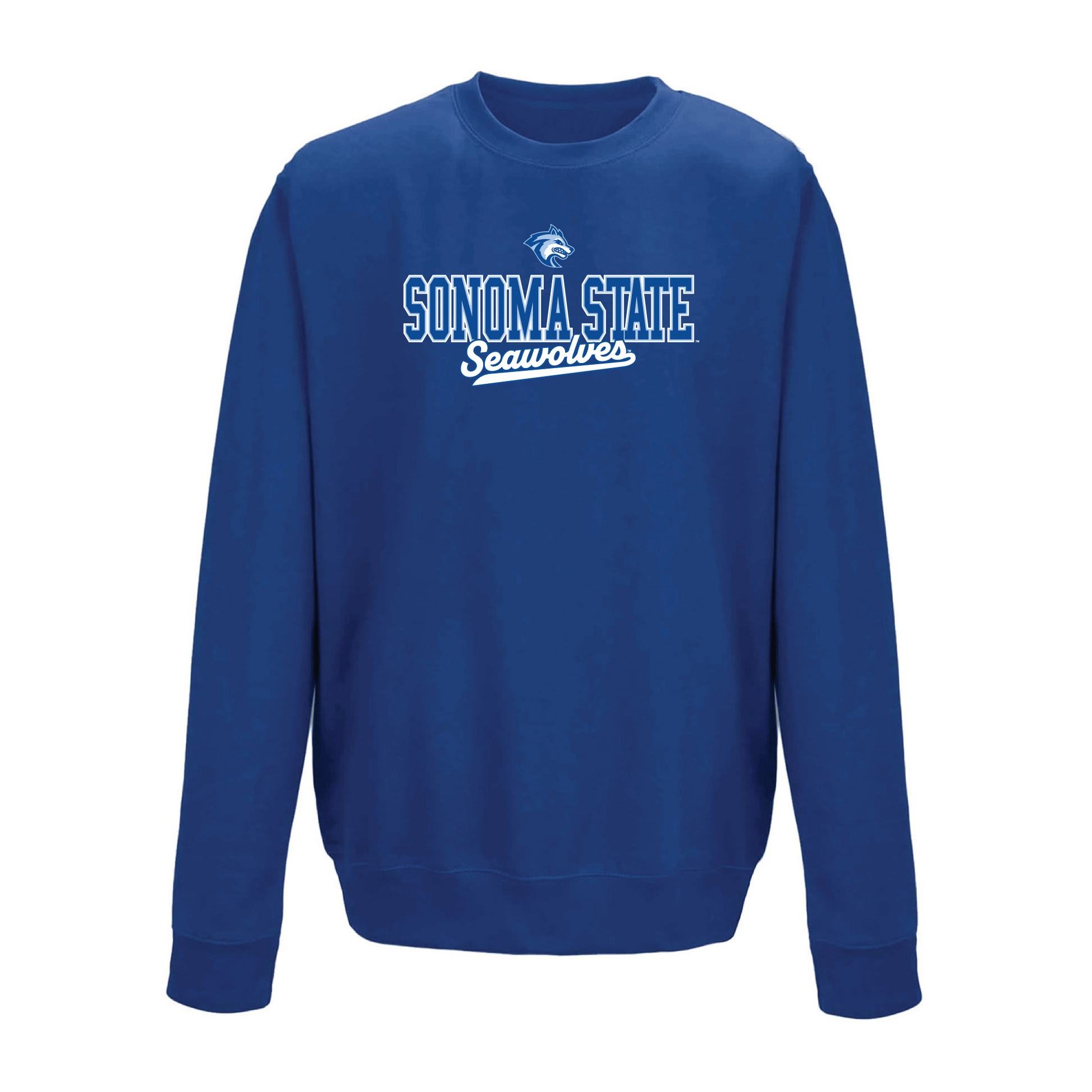 Sonoma State University Seawolves Campus Script Crewneck Sweatshirt