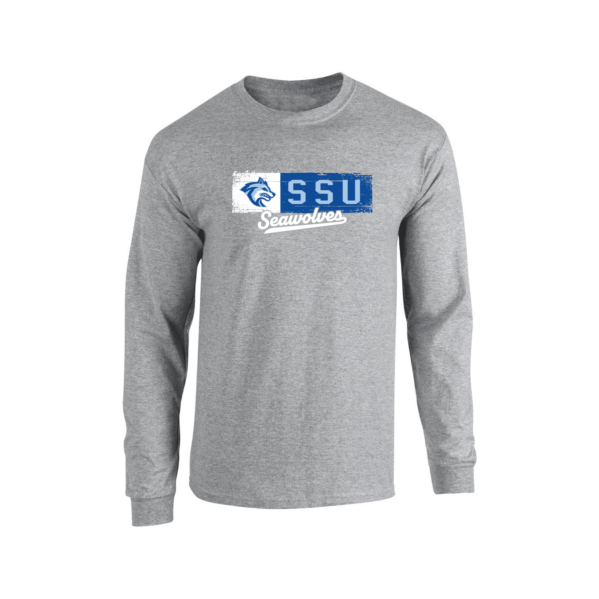 Sonoma State University Seawolves Sticker Adult Long Sleeve T-Shirt