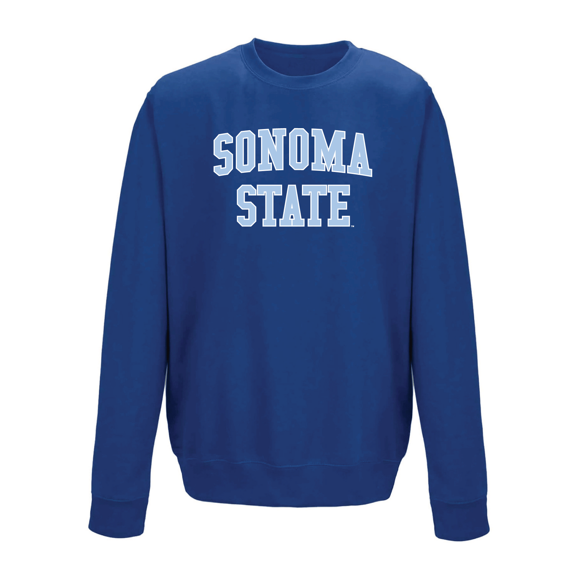 Sonoma State University Seawolves Block Crewneck Sweatshirt